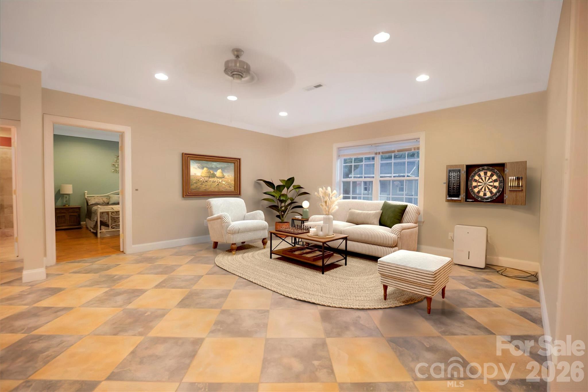 Spacious basement offers endless areas for entertaining. - 144 Steeplechase Avenue, Mooresville