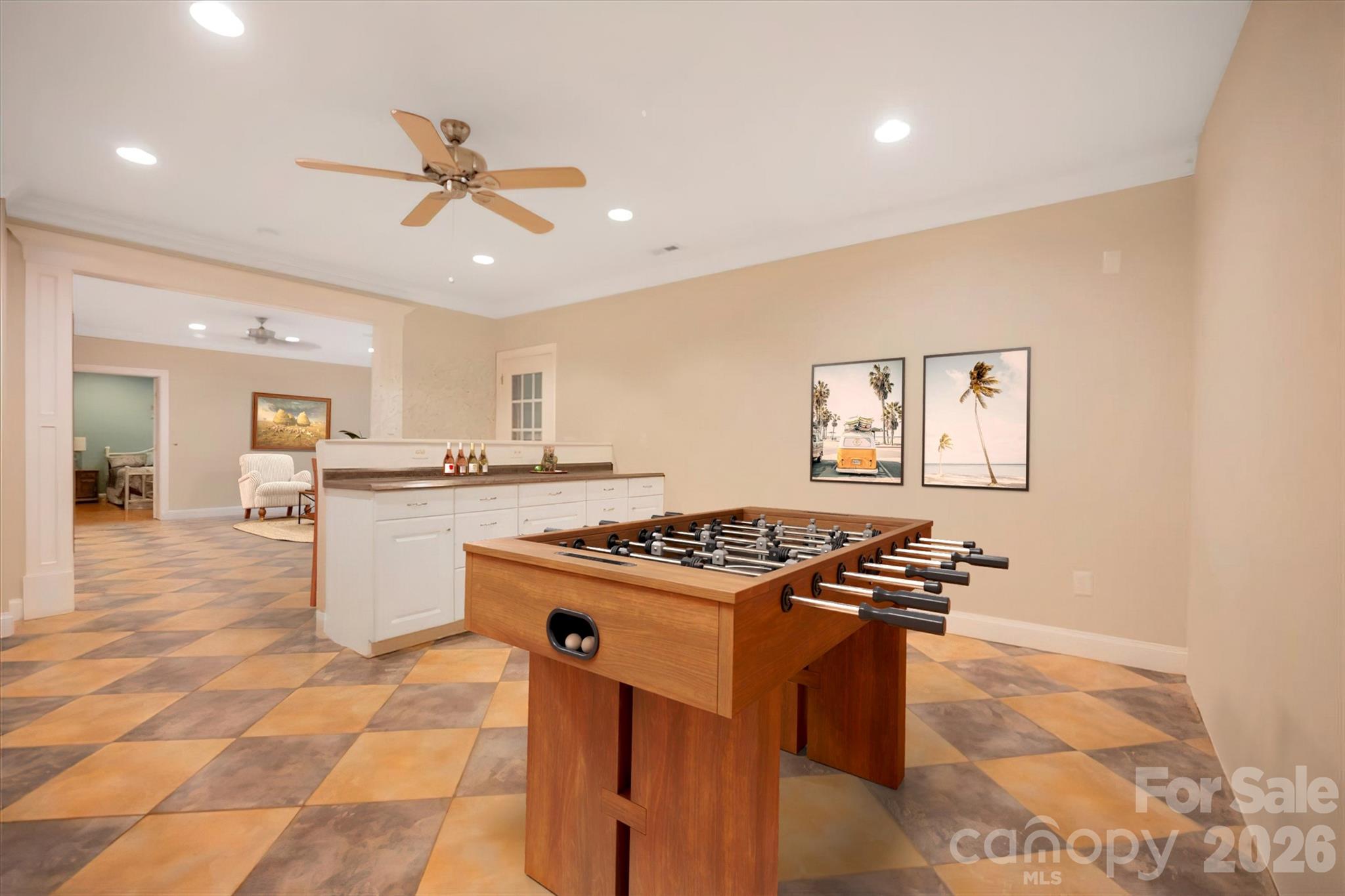 Basement with the ideal space for your favorite game table! - 144 Steeplechase Avenue, Mooresville
