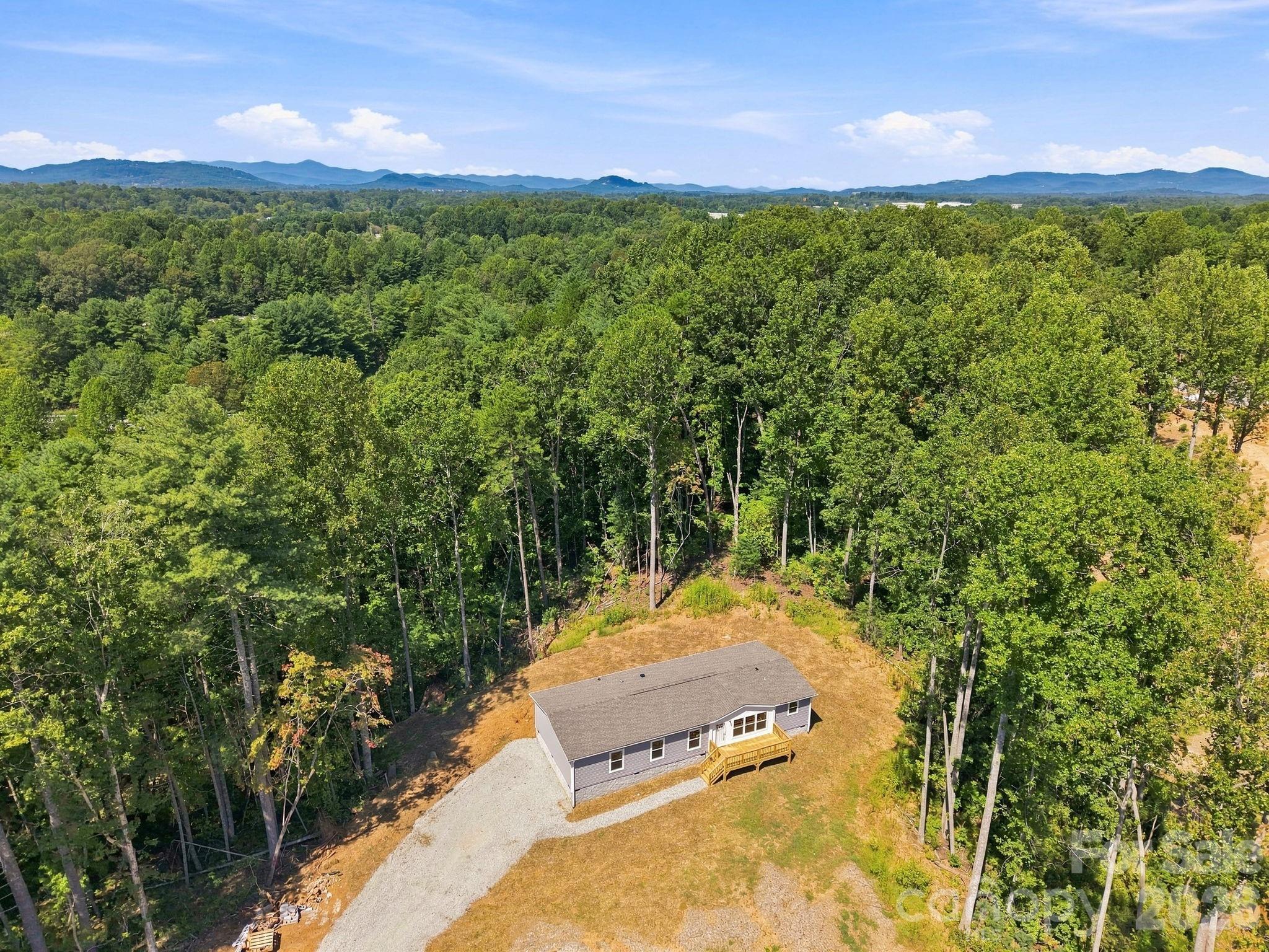 Drone View of Home and Lot - 93 Foxcroft Lane, Flat Rock