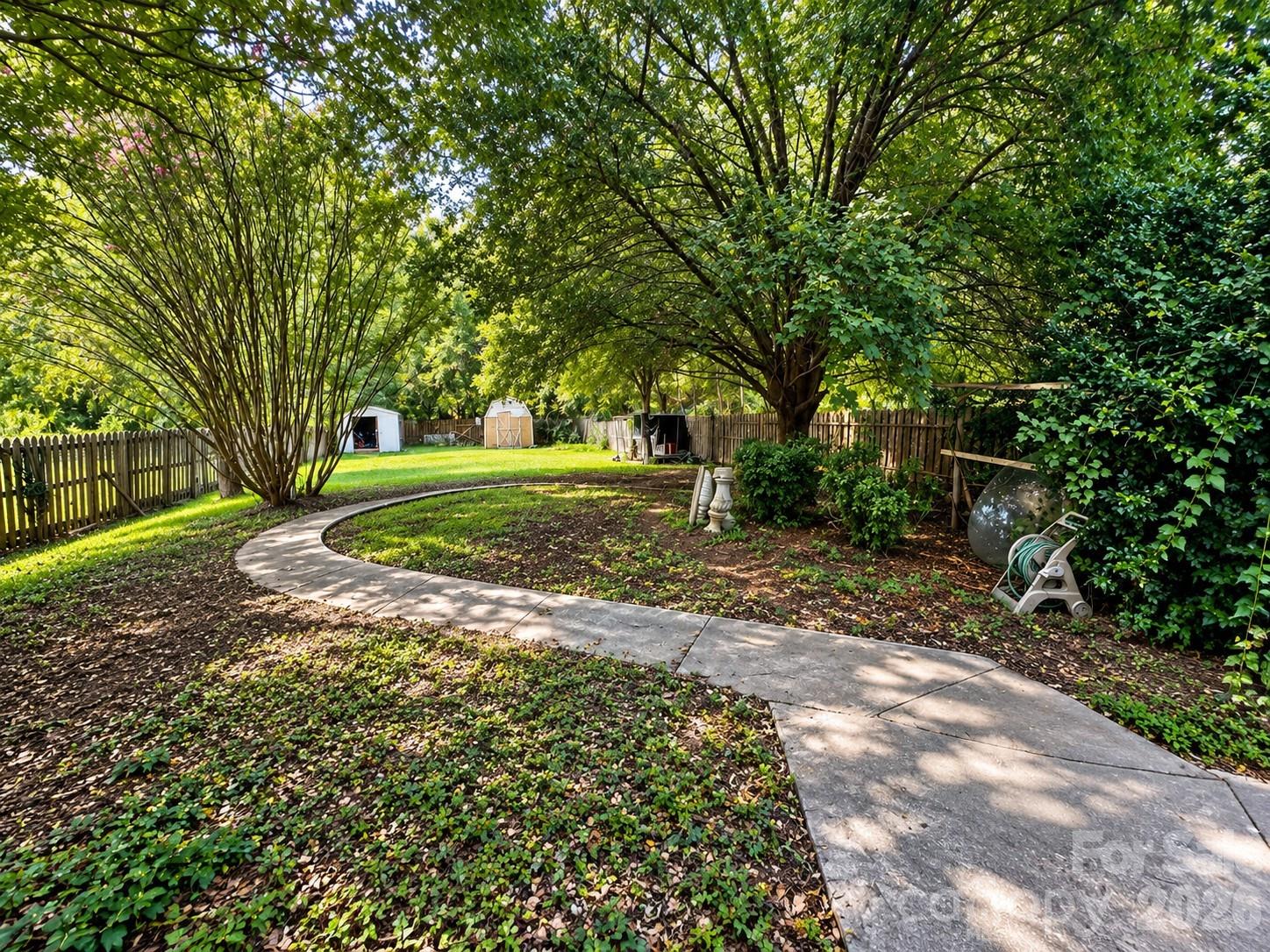 Tranquil Curved Pathway Garden - 4711 Summit Avenue, Greensboro