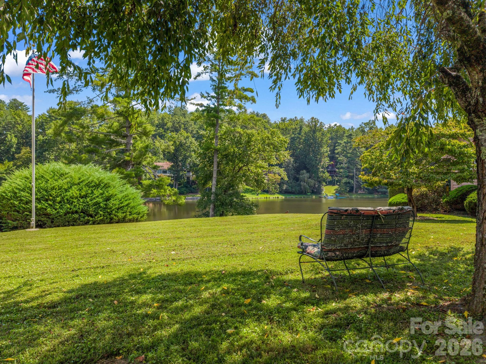 View of lake from front yard - 31 Willow Way, Hendersonville