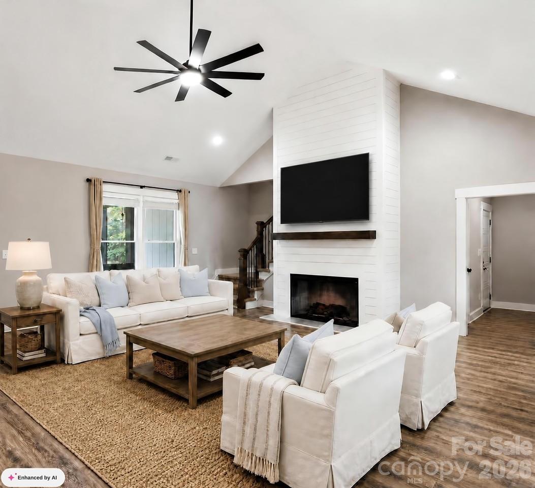 Living Room - Virtually Staged - 5115 Waxhaw Highway, Monroe