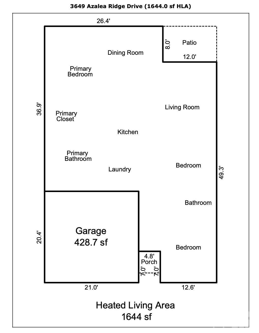Single Family Residence at 3649 Azalea Ridge Drive, Mount Holly, photo 10 of 48