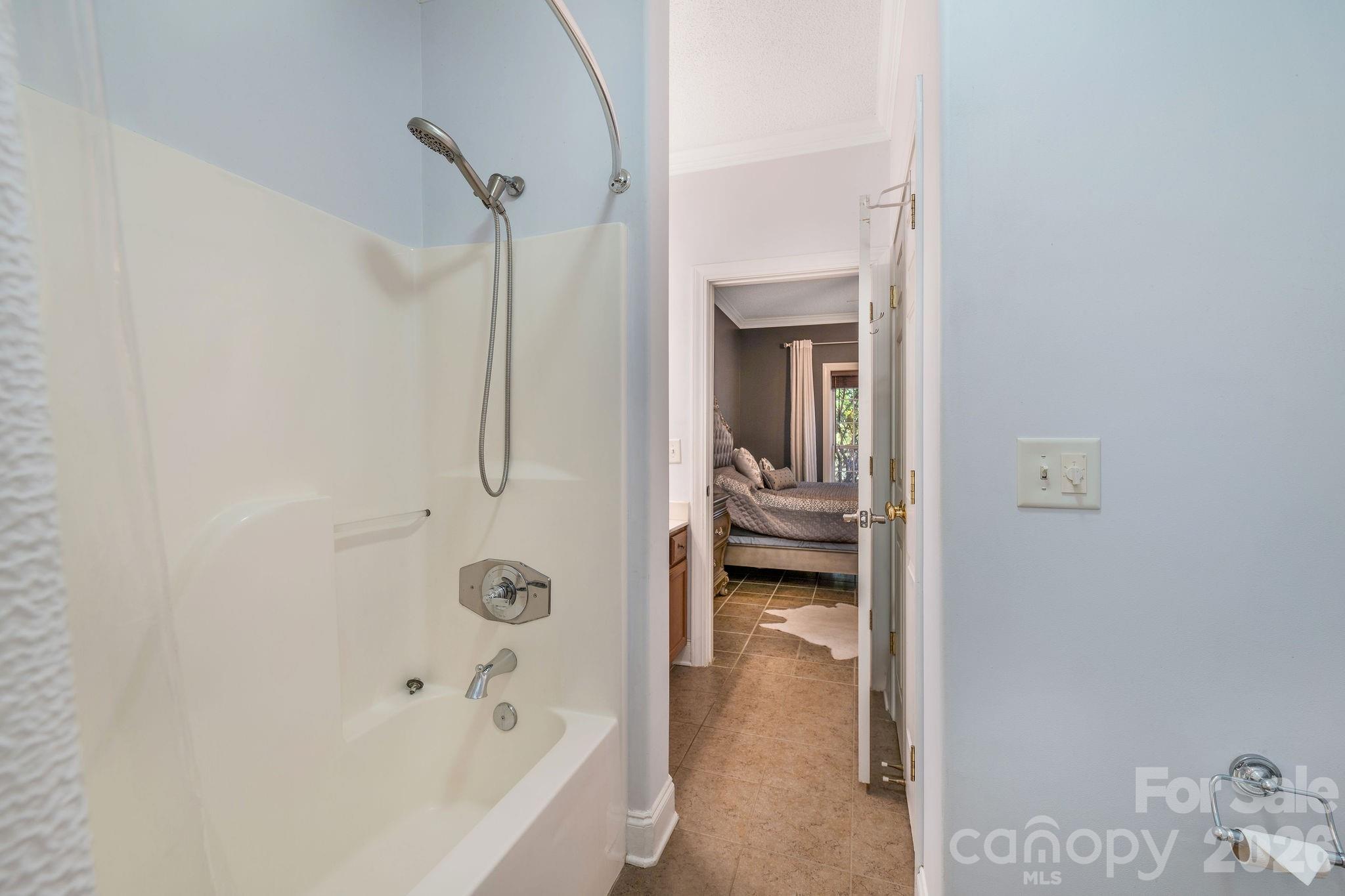 Primary bathroom. - 896 West Pointe Drive, Asheville