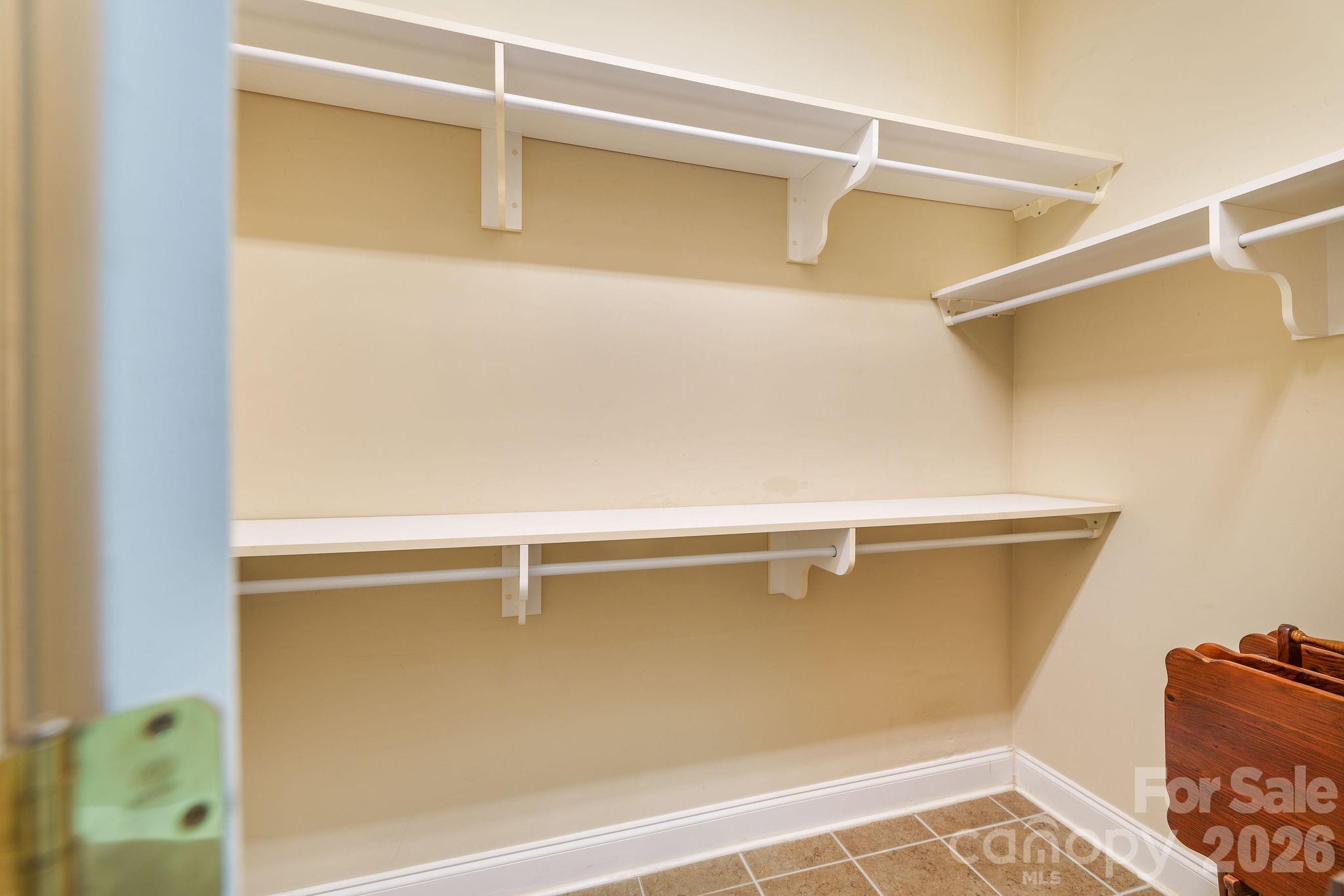 Primary closet. - 896 West Pointe Drive, Asheville