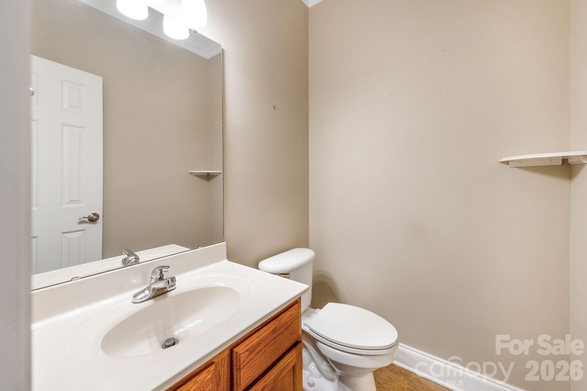 Half bath on main level. - 896 West Pointe Drive, Asheville
