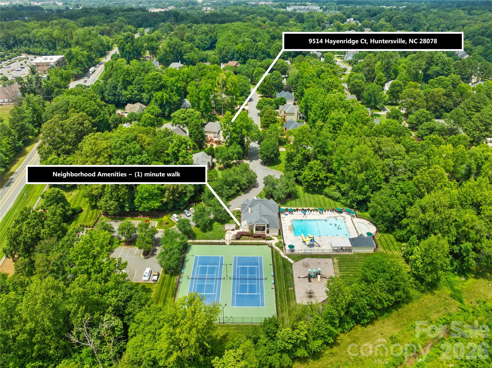 Single Family Residence at 9514 Hayenridge Court, Huntersville, photo 40 of 48