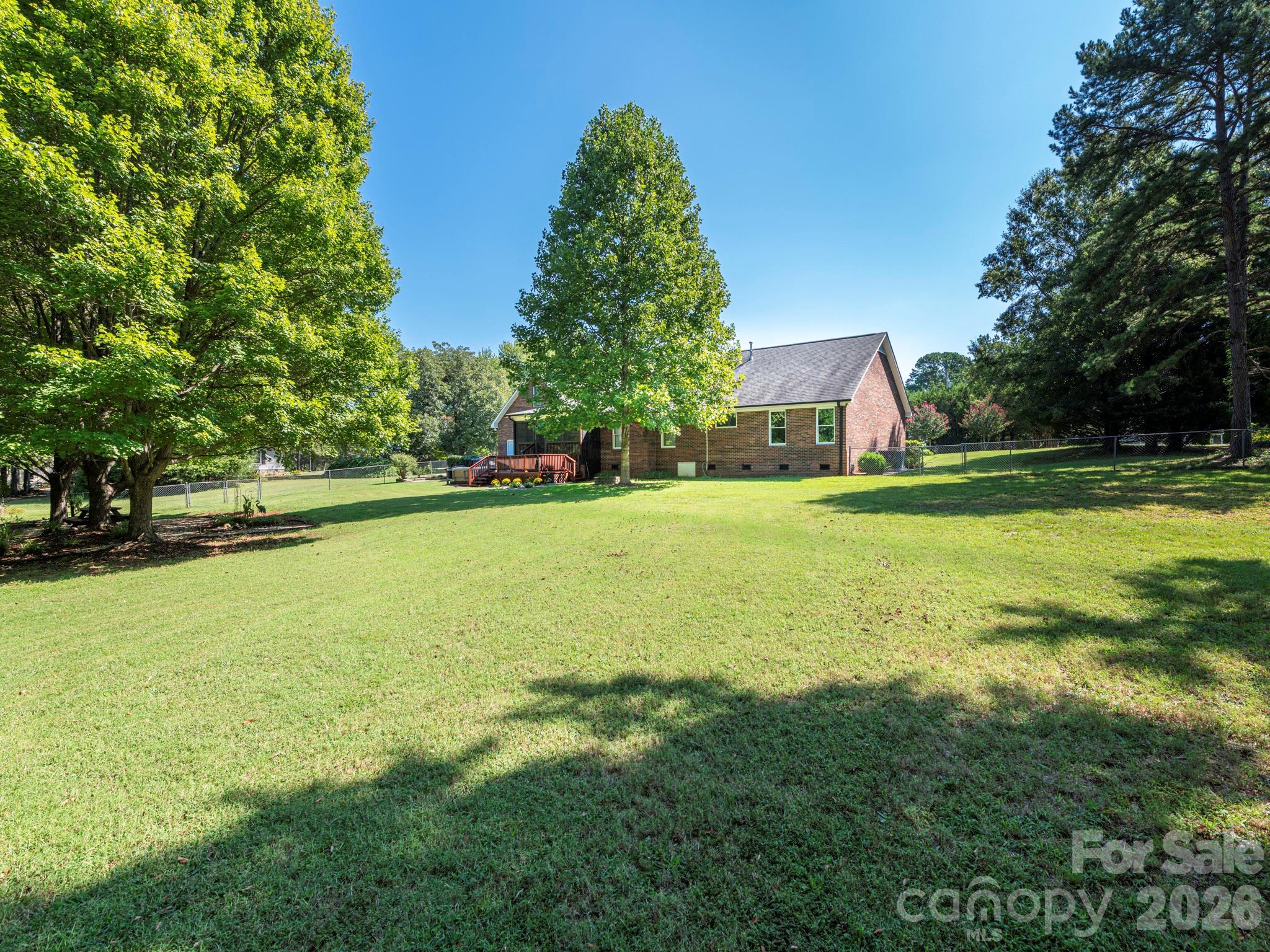 huge backyard - 2434 Plantation Road NW, Concord