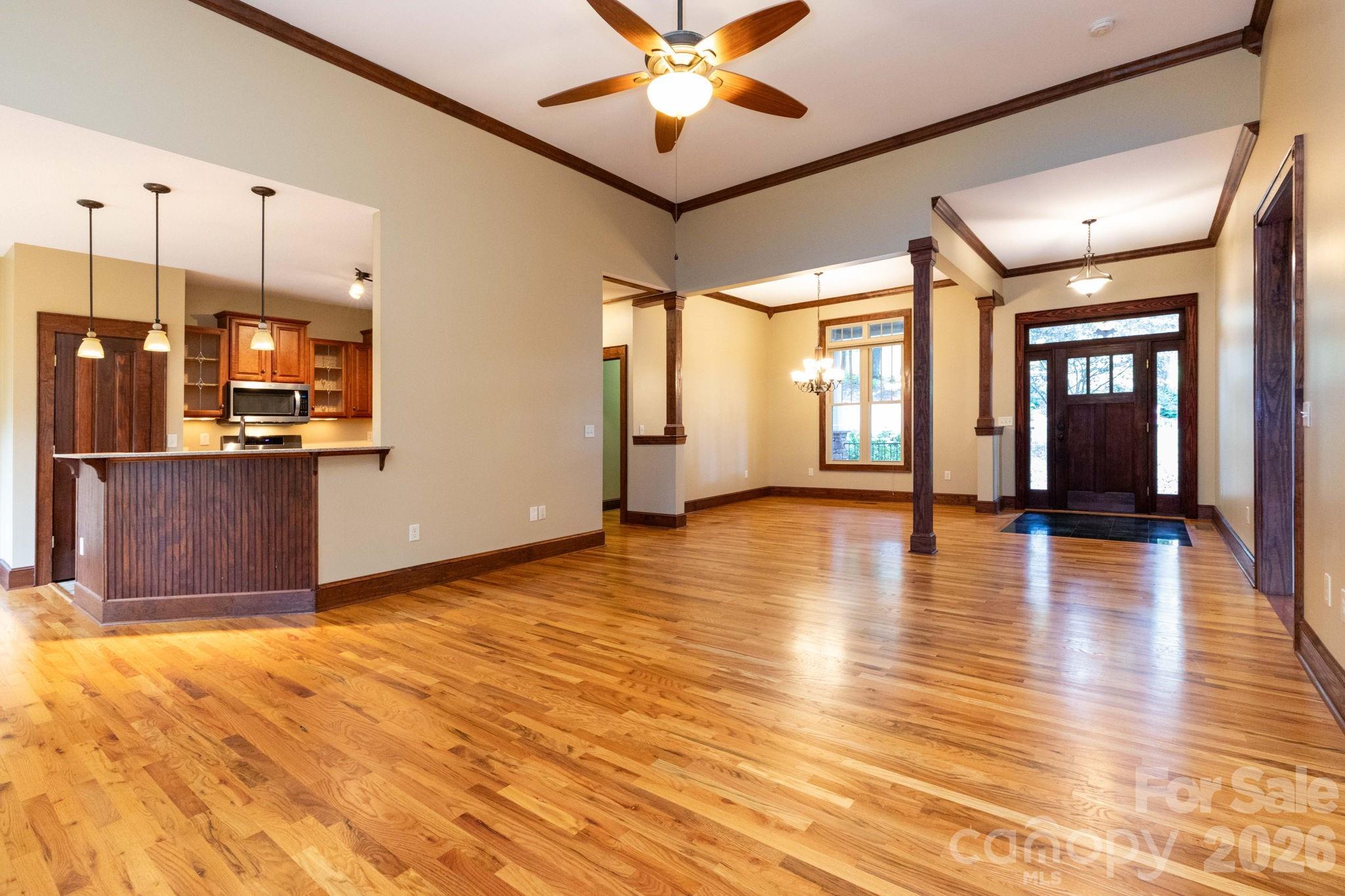 Living Room/Dining Room - 5 Meadowbrook Lane, Weaverville