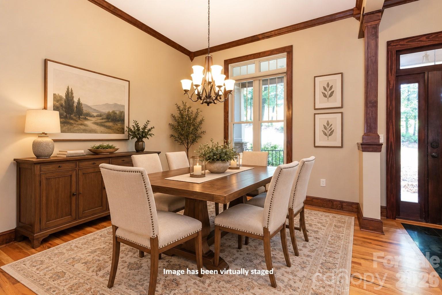 Dining Room - Virtually Staged - 5 Meadowbrook Lane, Weaverville