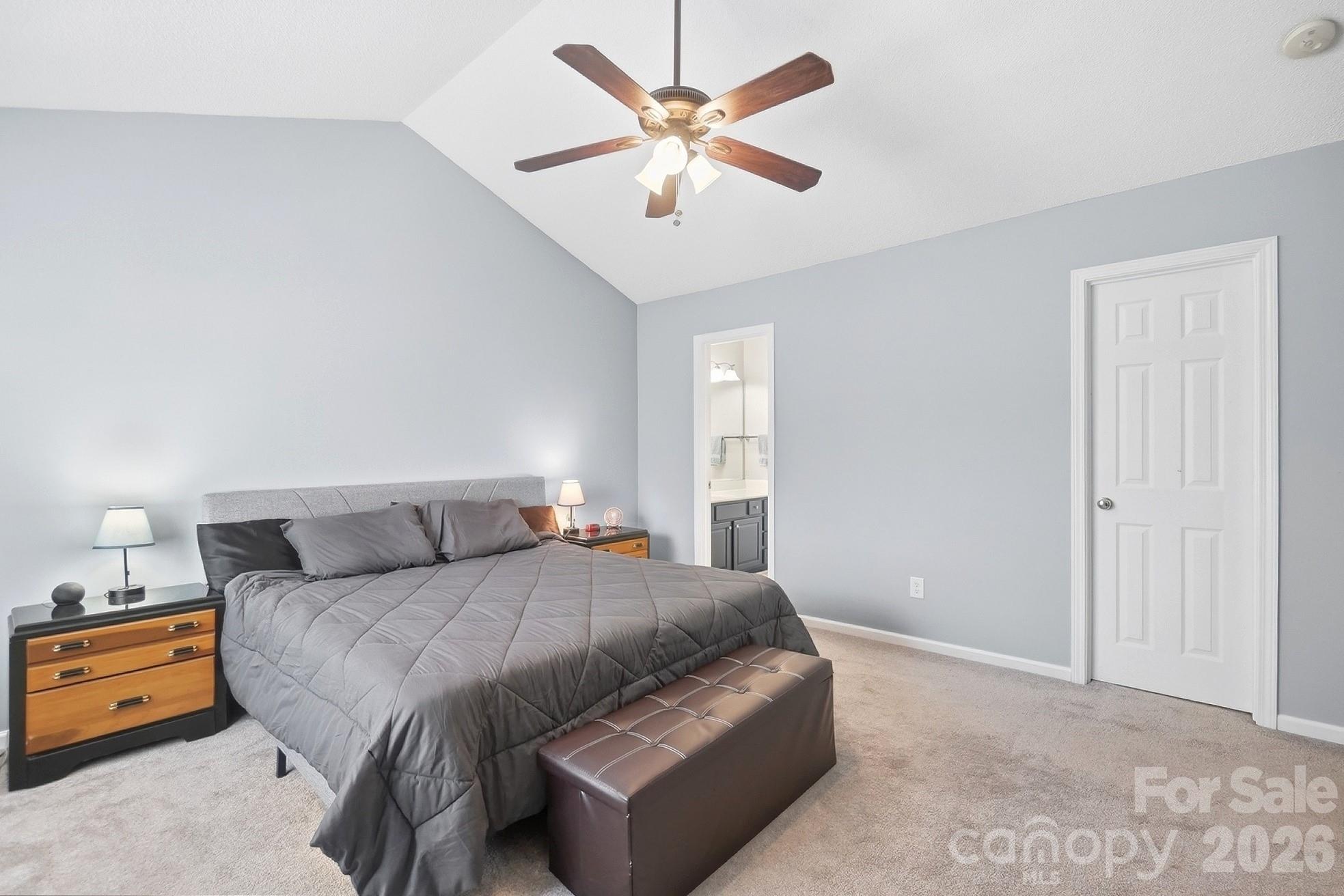 Primary Suite - Bedroom with Cathedral Ceilings - 1719 Hidden Creek Drive, Rock Hill
