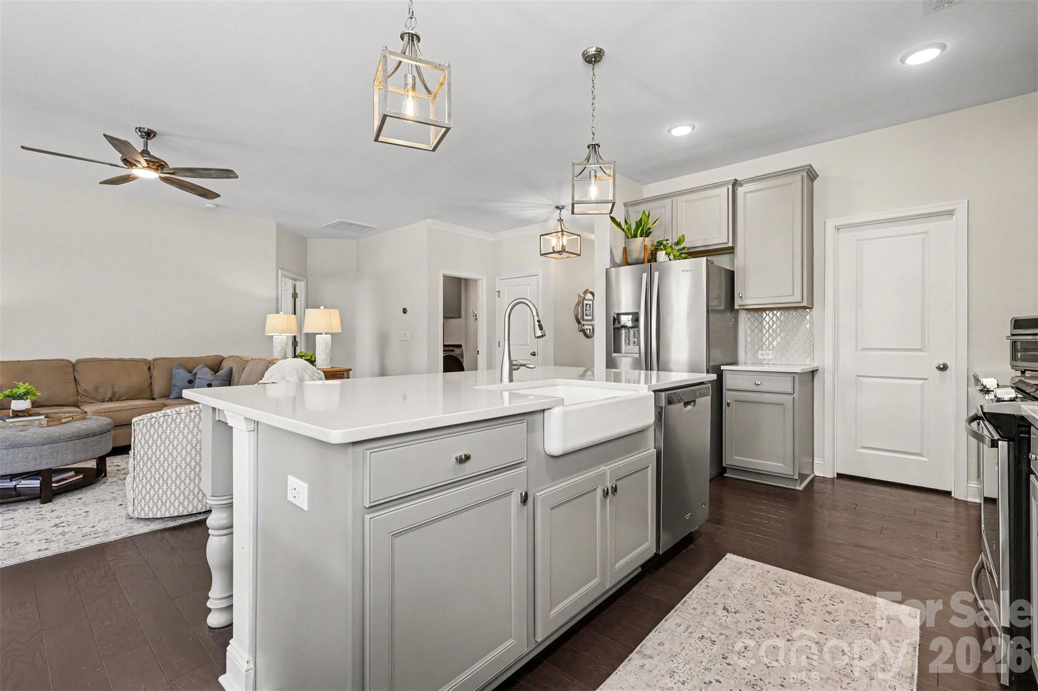 Kitchen with island - 6247 Six String Court, Fort Mill