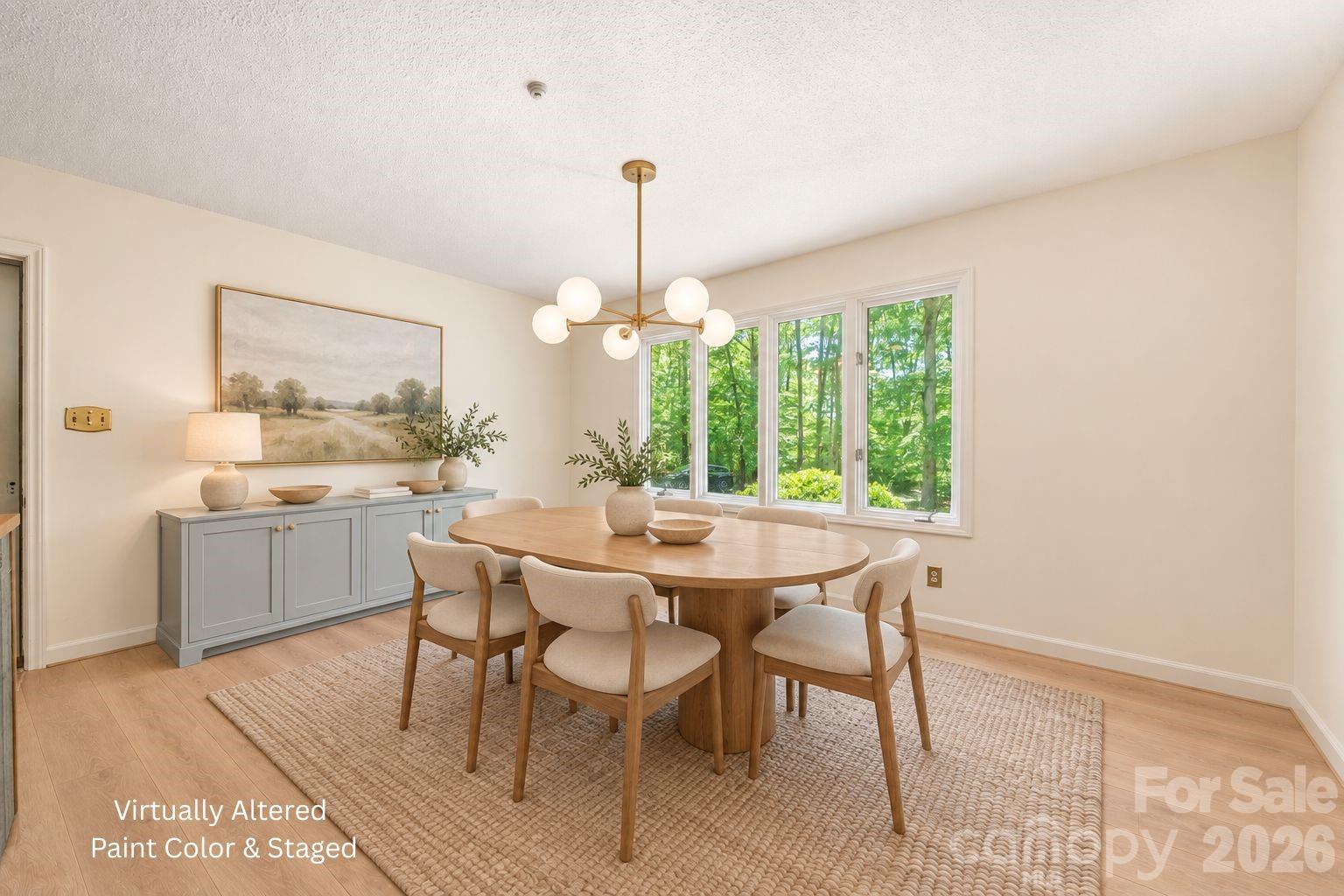 Kitchen w/ island and breakfast nook - 3426 Driftwood Drive, Gastonia