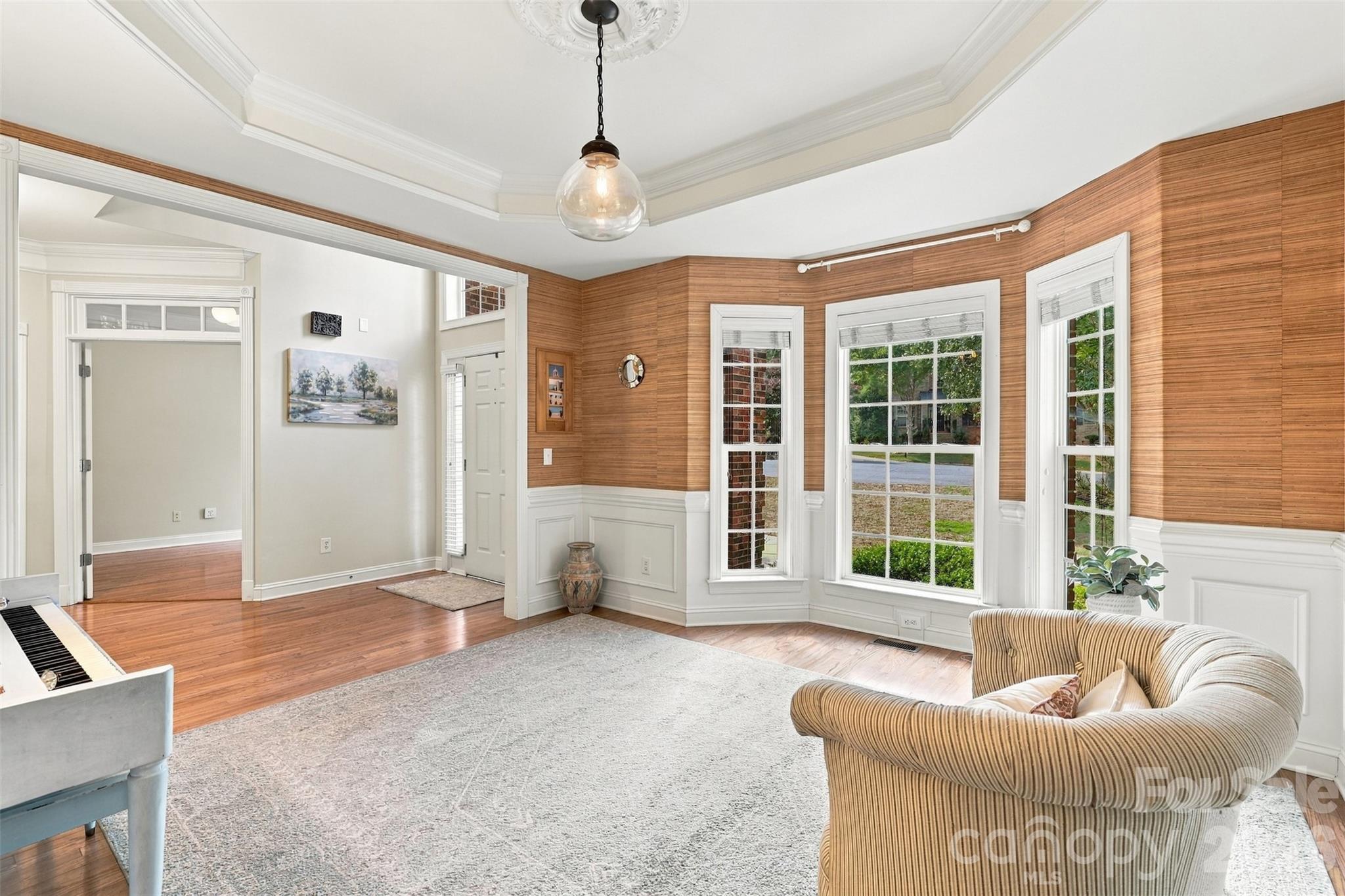 Dining Room/Flex Room with Bay Window - 3105 Stanway Court, Waxhaw