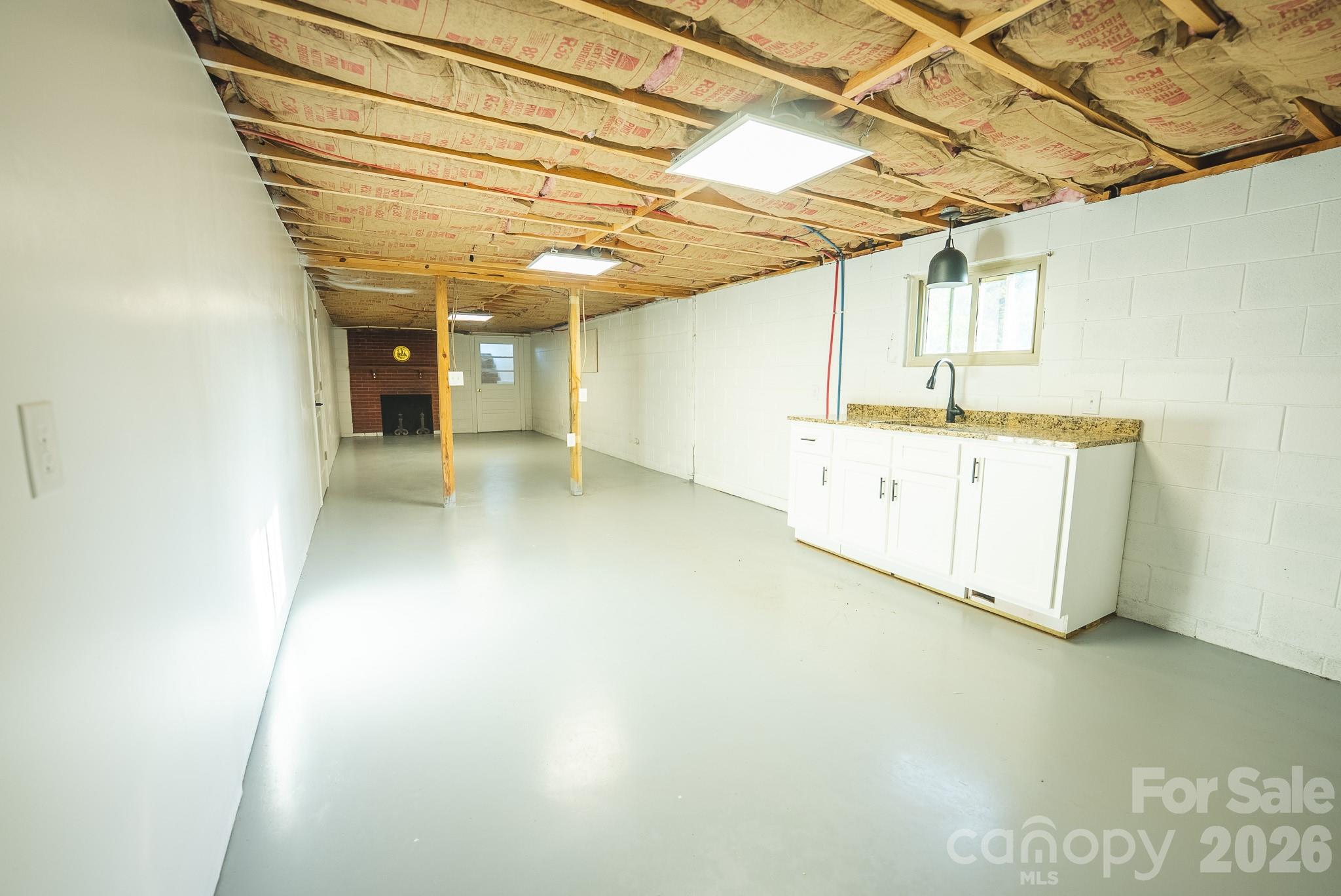 Sink in basement - 3490 Church Road, Taylorsville
