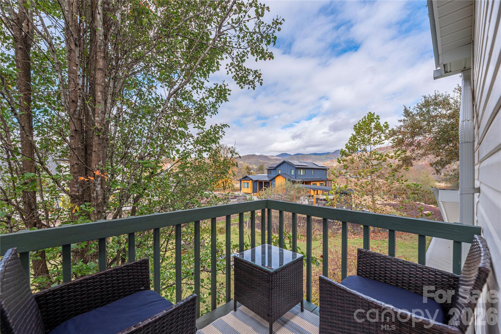 Back deck off of main level bedroom - 223 Davidson Road, Swannanoa