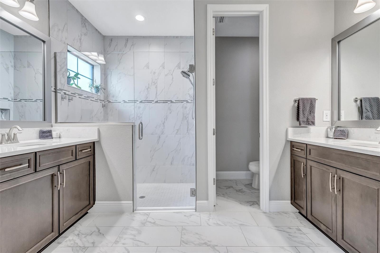 Primary ensuite bathroom / water closet/linen closet - 12717 OAK HILL WAY, PARRISH