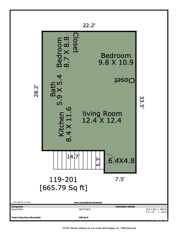 Apartment at 117 & 119 Spears Avenue, Asheville, photo 37 of 39