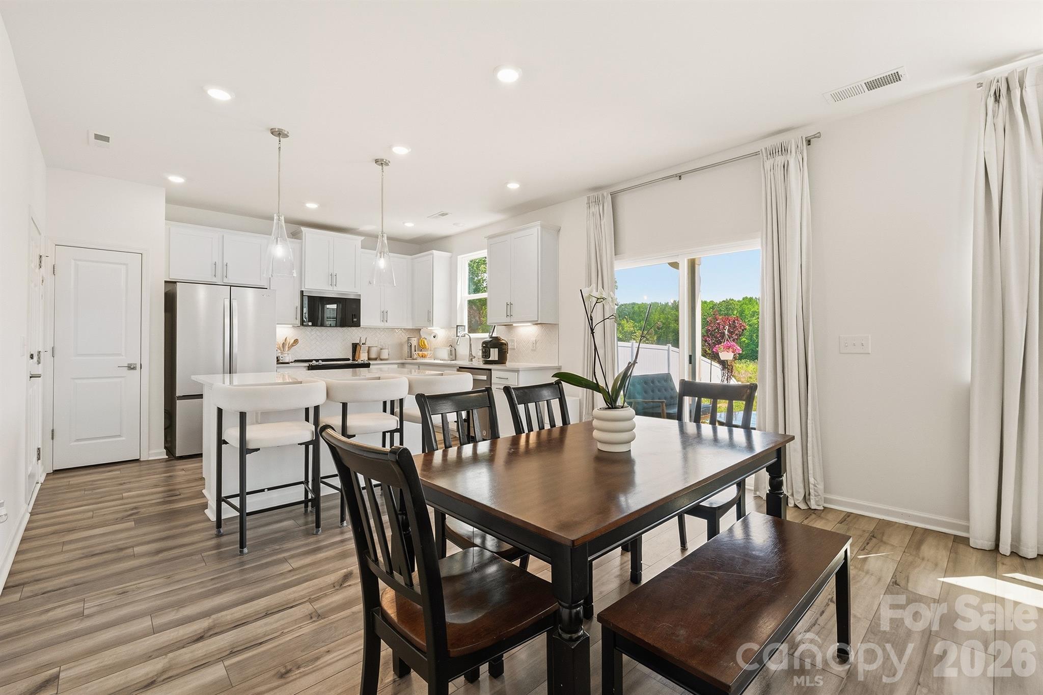 Dining Area + Kitchen - 3018 Cunningham Farm Drive, Indian Trail