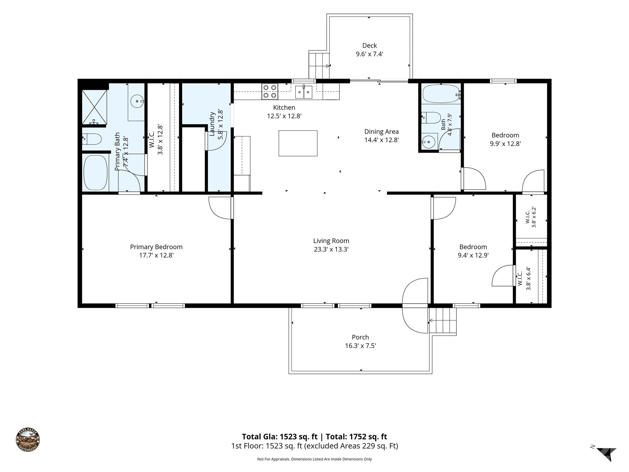 Floor Plan w/Split Bedroom Plan - 184 Crawford Hollow, Rutherfordton
