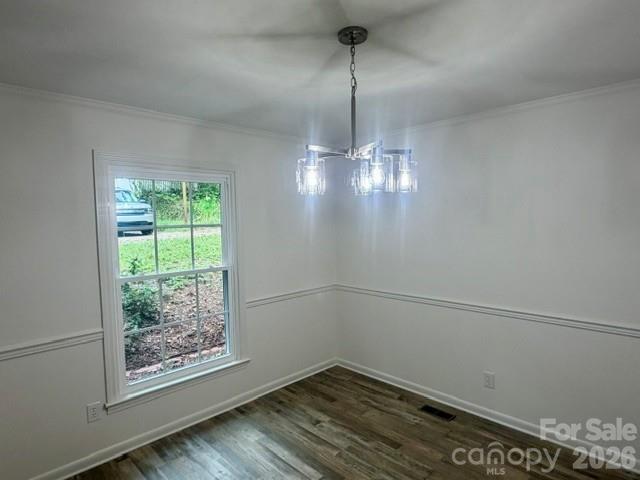DR with chair railing, new light fixture and painting - 845 Cherokee Place SW, Lenoir