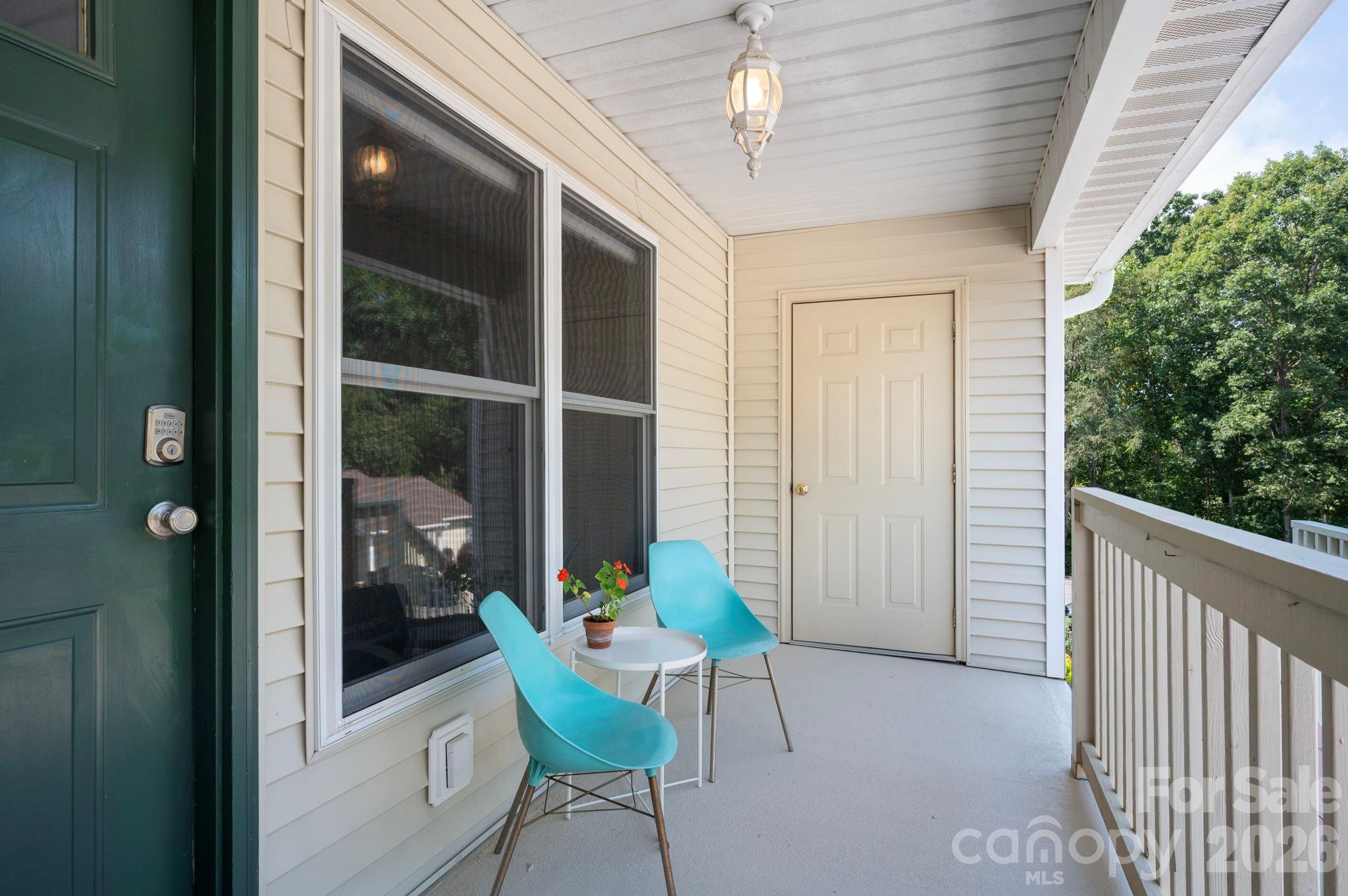 Covered front porch and extra storage closet - 15 Krista Circle, Candler