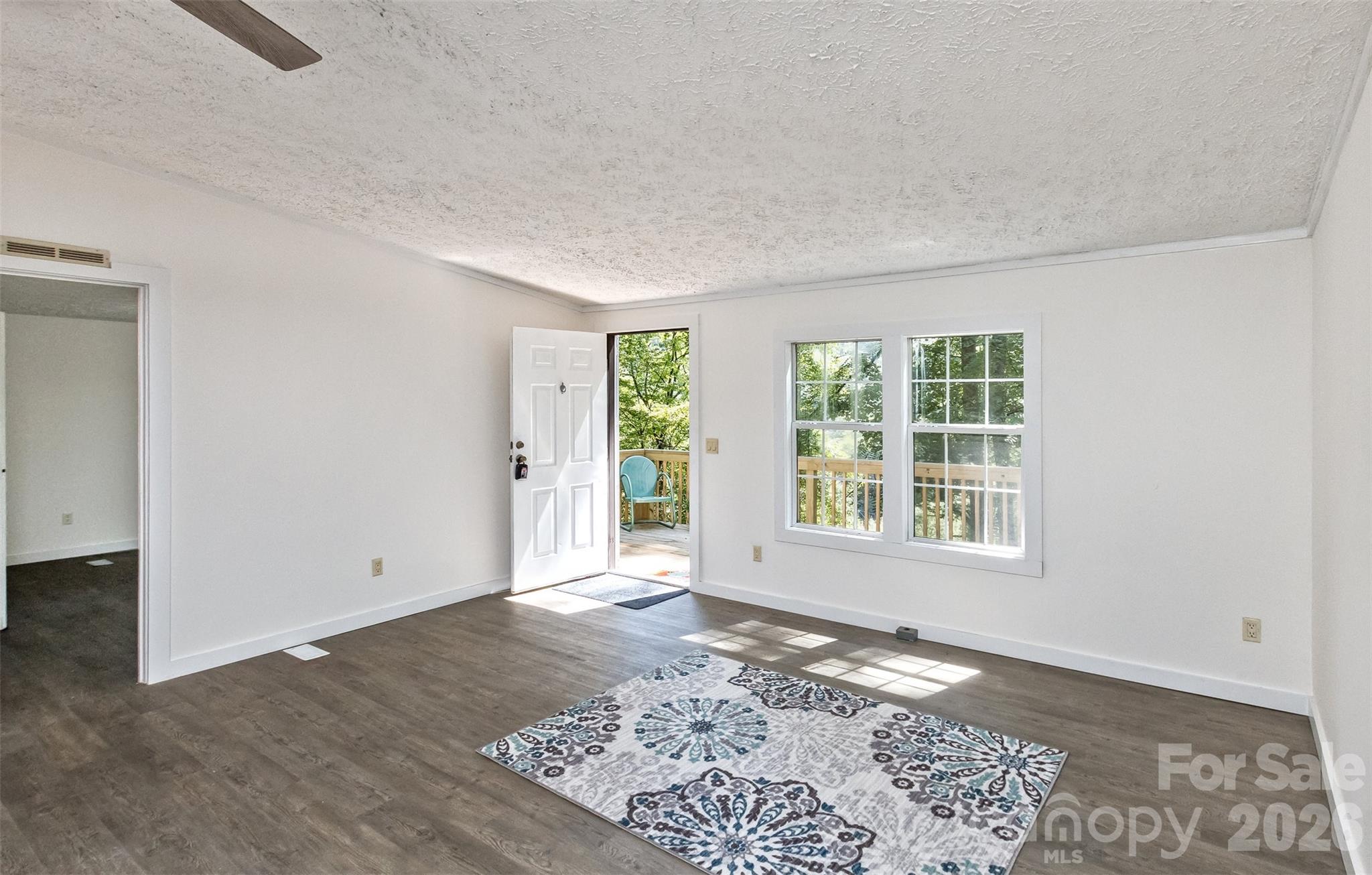 Lovely light filters into the Living Room - 13 Cattail Drive, Sylva