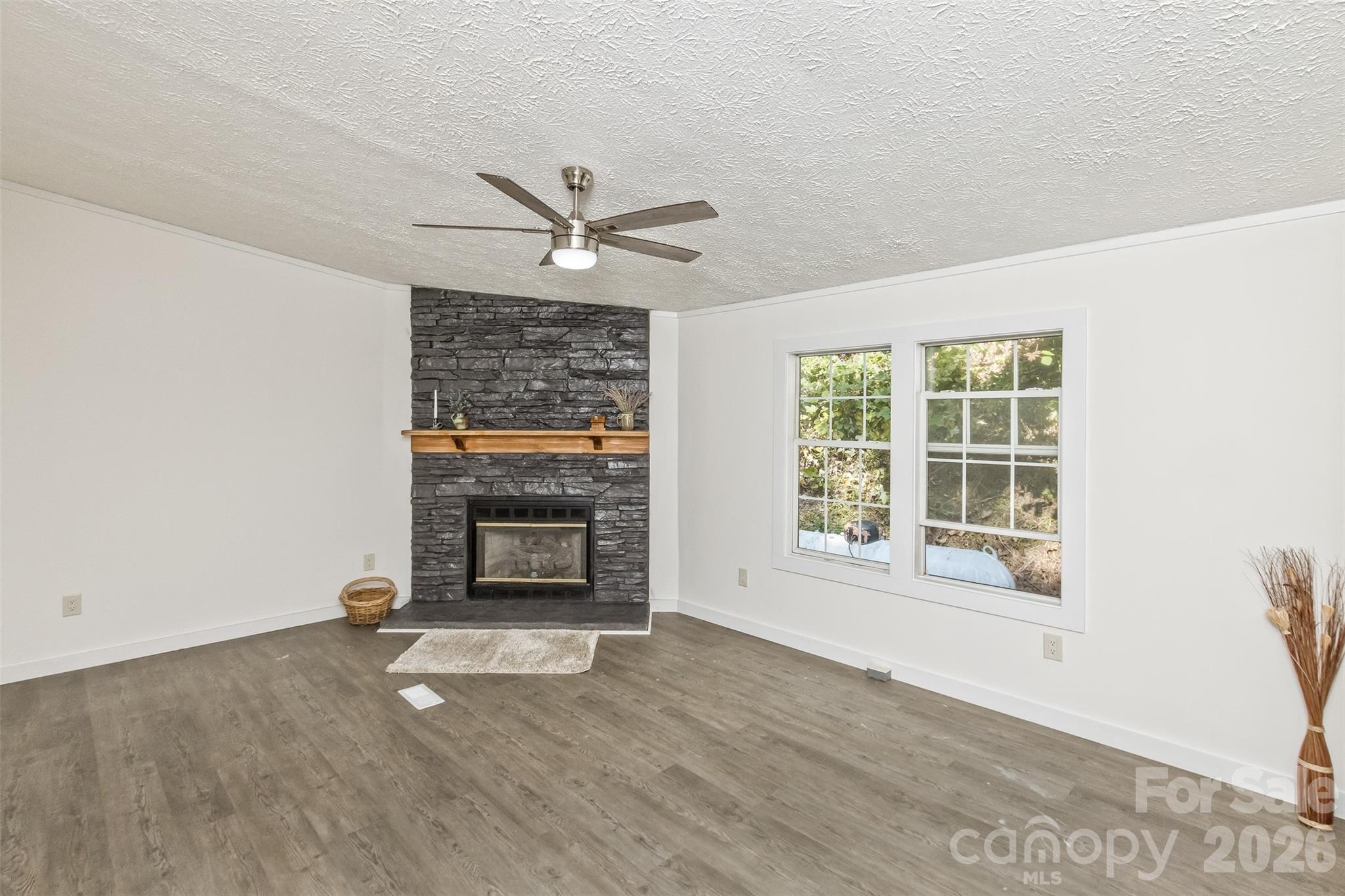 Lovely Stone surround gas FP - 13 Cattail Drive, Sylva