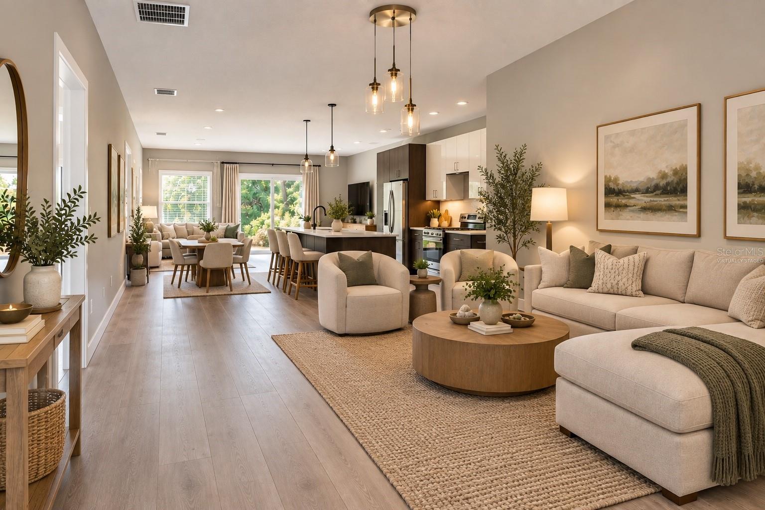 view from front door looking in - virtually staged - 397 NORTH BLVD W, DAVENPORT