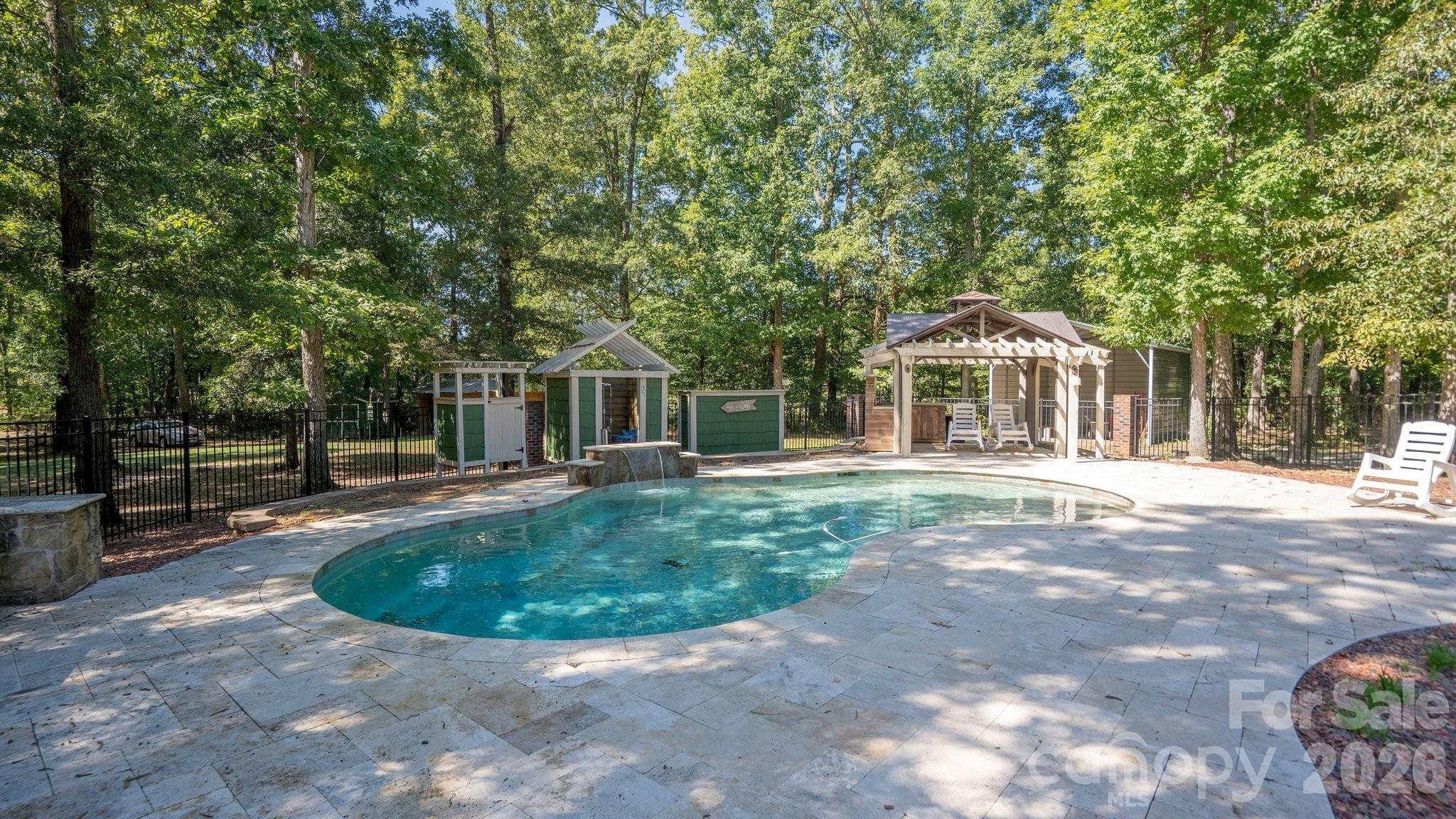 salt water pool with large deck - 1517 Helms Short Cut Road, Monroe