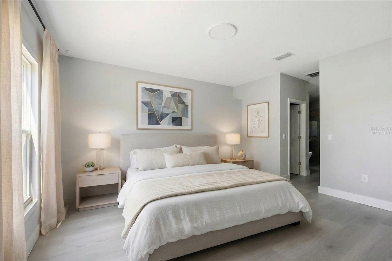 primary bedroom - virtually staged - 397 NORTH BLVD W, DAVENPORT