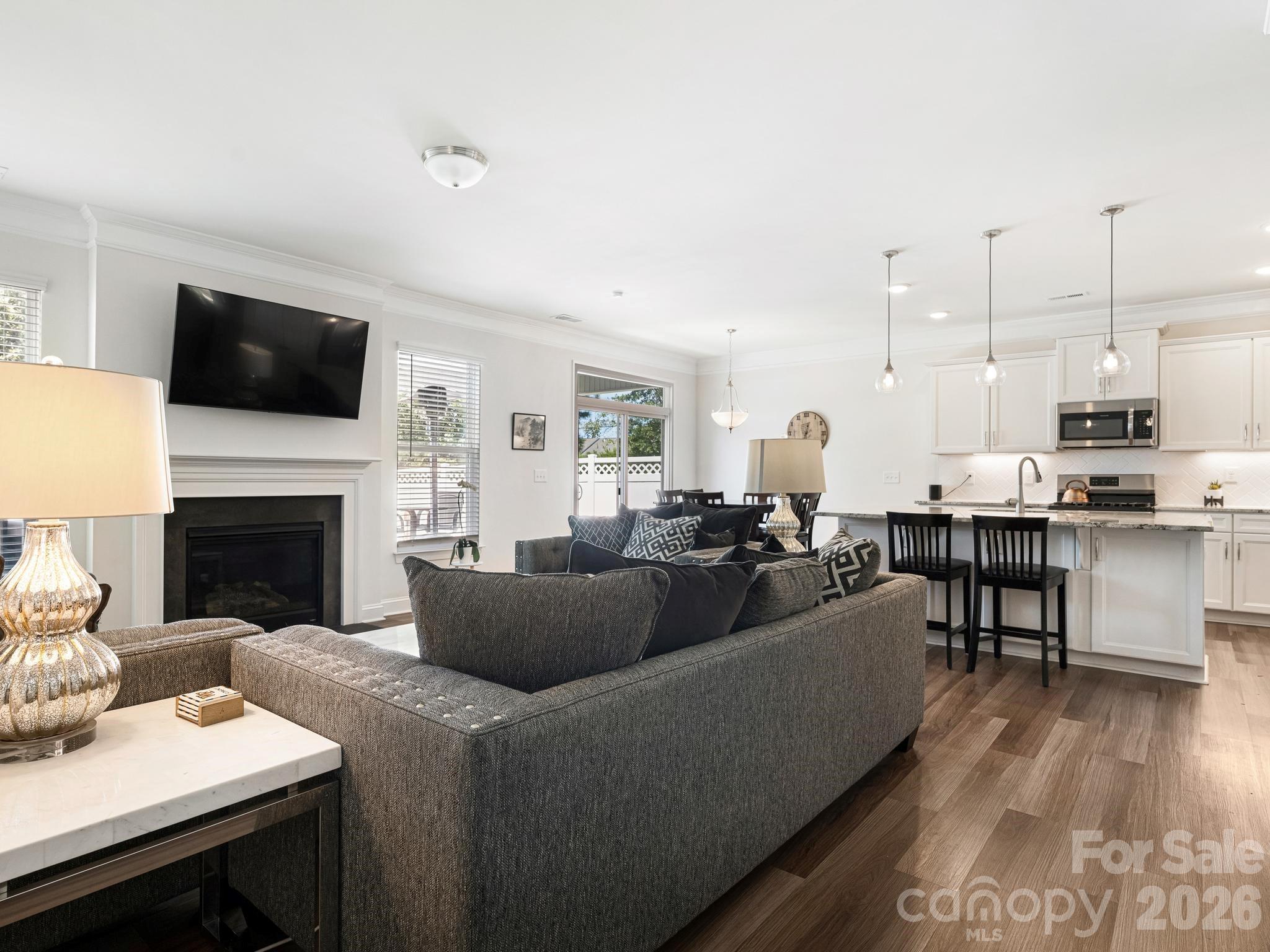 Great Room open to kitchen - 6008 Hampstead Pond Lane, Matthews
