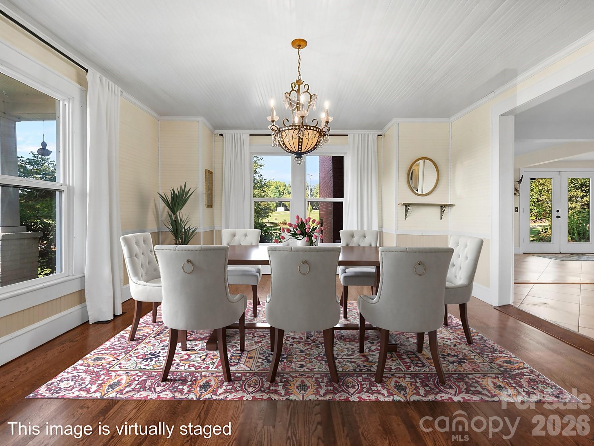 Dining Room. Virtually staged - 157 J A Hampton Road, Rutherfordton