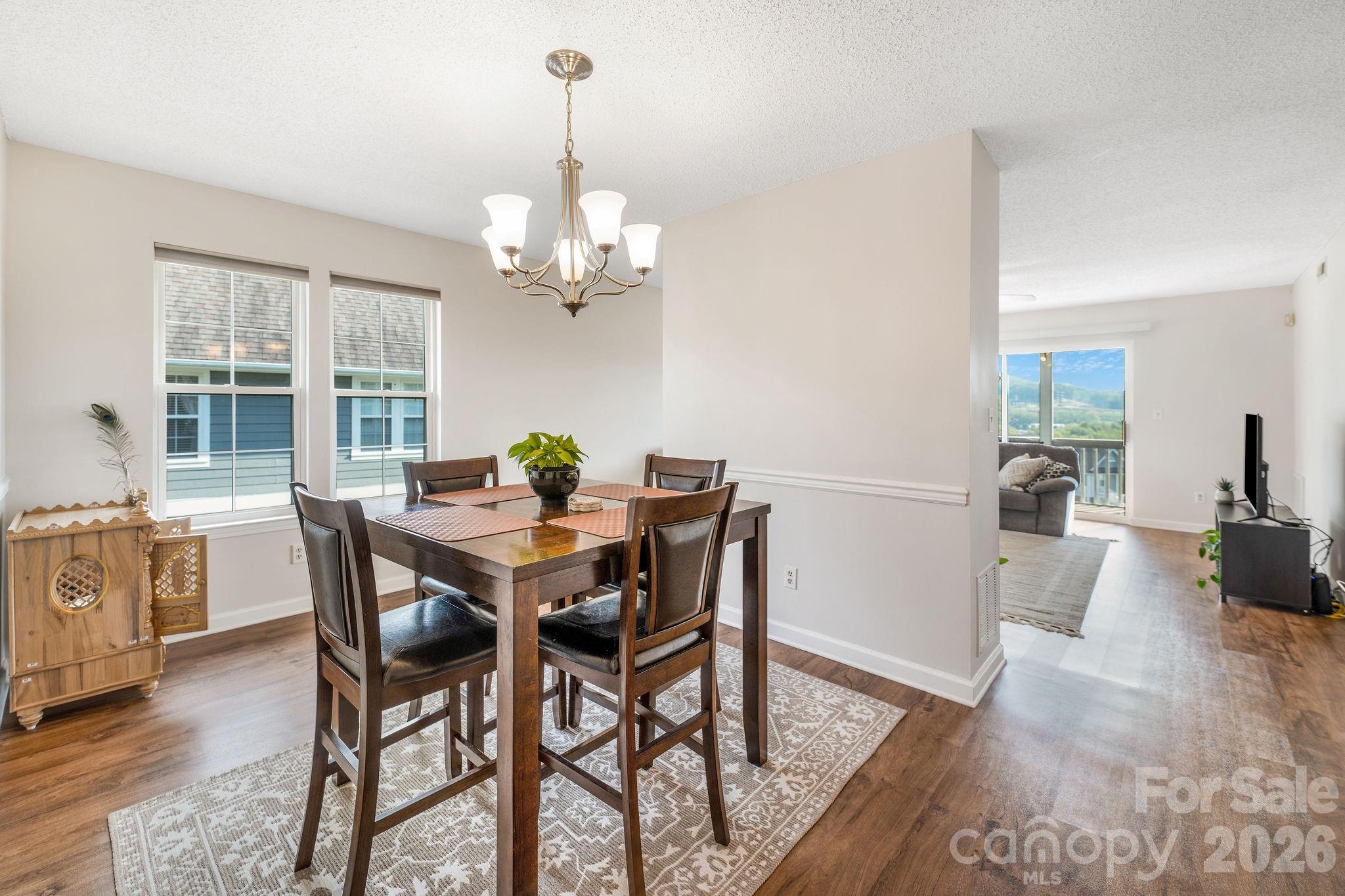 Bright dining space - 4702 Breakers Lane, Asheville
