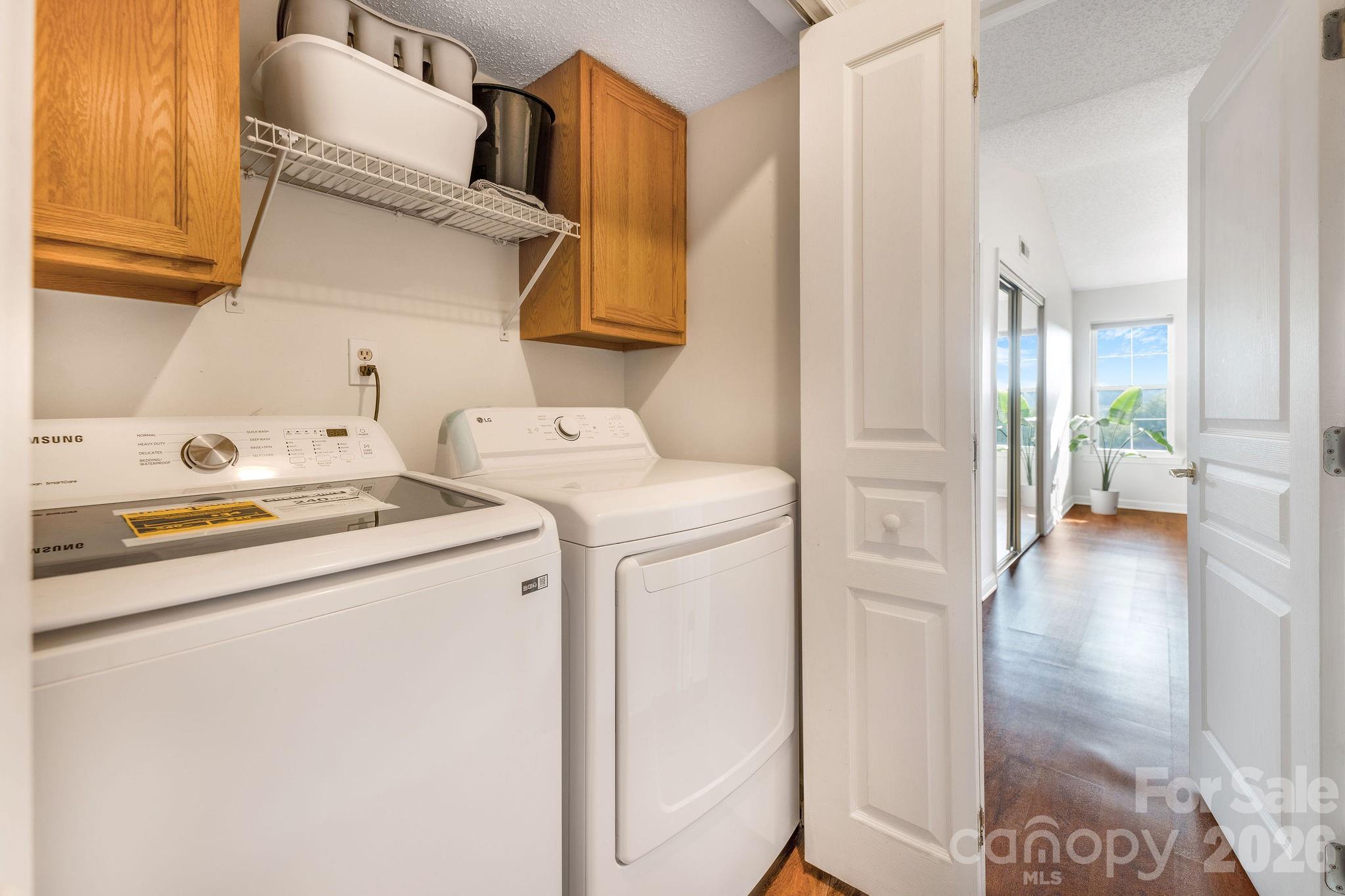 Laundry - washer and dryer convey - 4702 Breakers Lane, Asheville