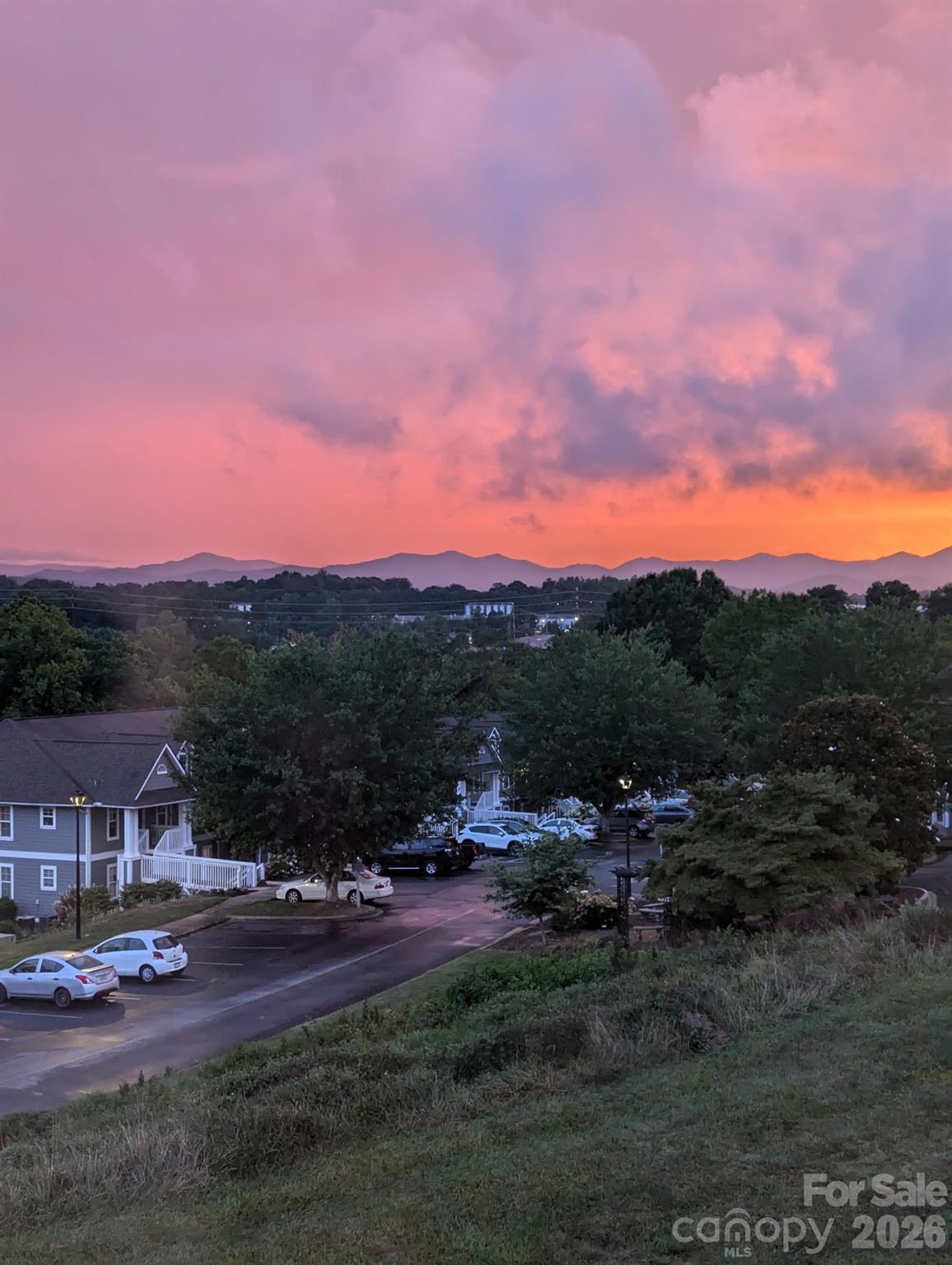 Client provided sunset view! Wow! - 4702 Breakers Lane, Asheville