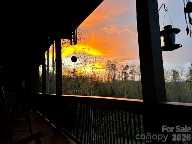 Sunset View from Back Porch - 315 Lakeview Trail, Nebo