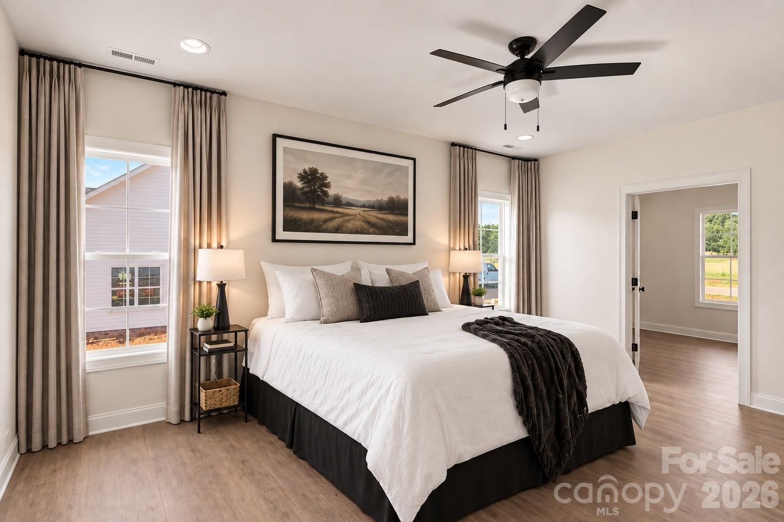 Primary bedroom with enormous closet as seen in the picture to the left - 155 Southern Oaks Lane, Salisbury