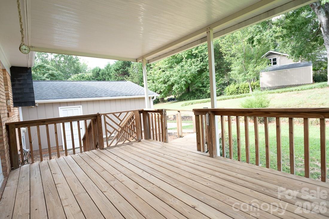 Deck for morning coffee - 3401 Tracelake Drive, Matthews