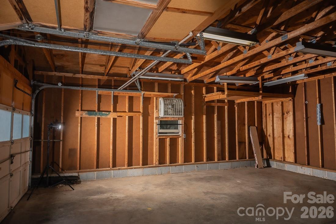 Inside the detached garage - 3401 Tracelake Drive, Matthews