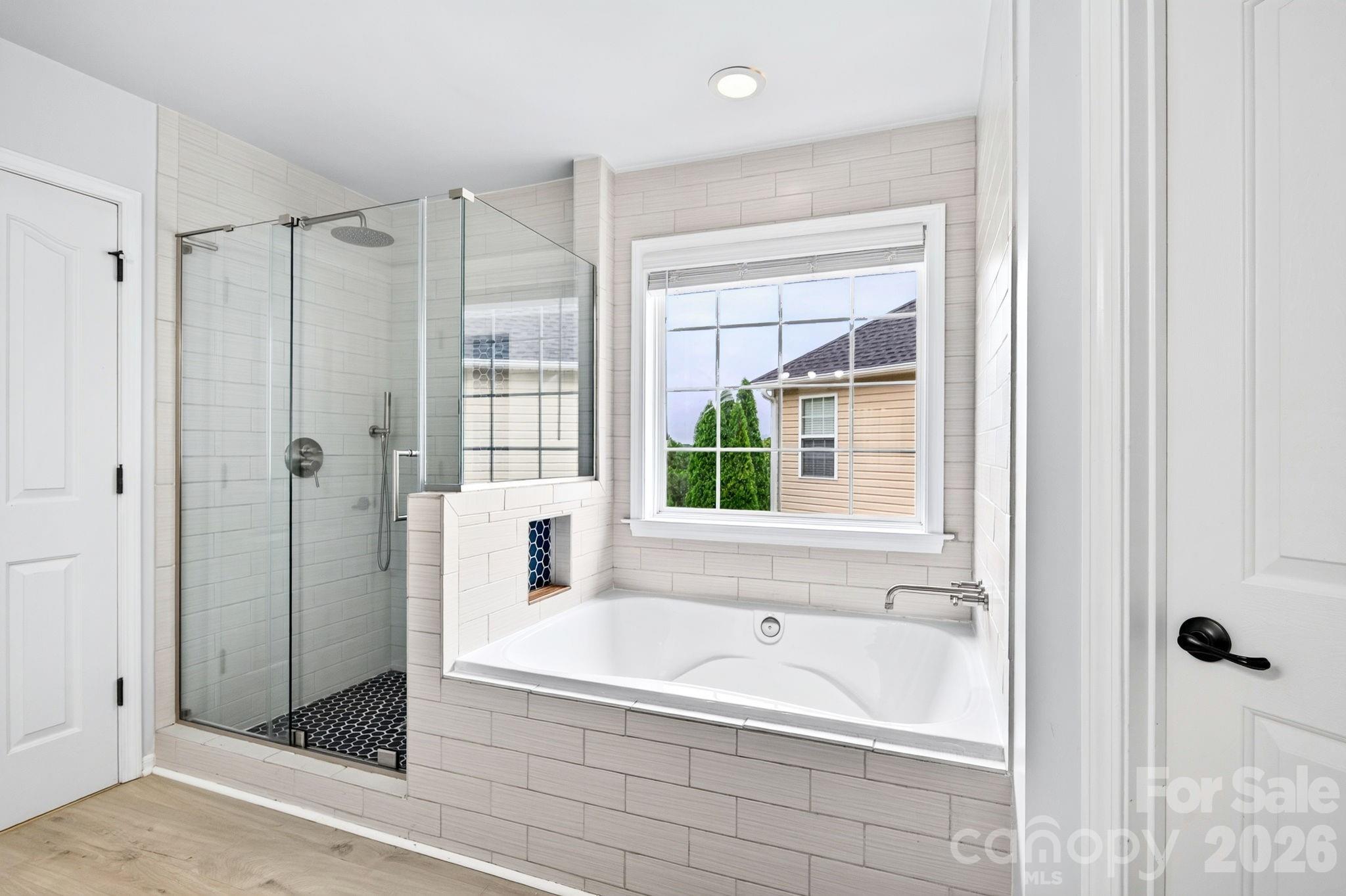 Walk-In Shower and Soaking Tub - 9 Carraway Court, Asheville