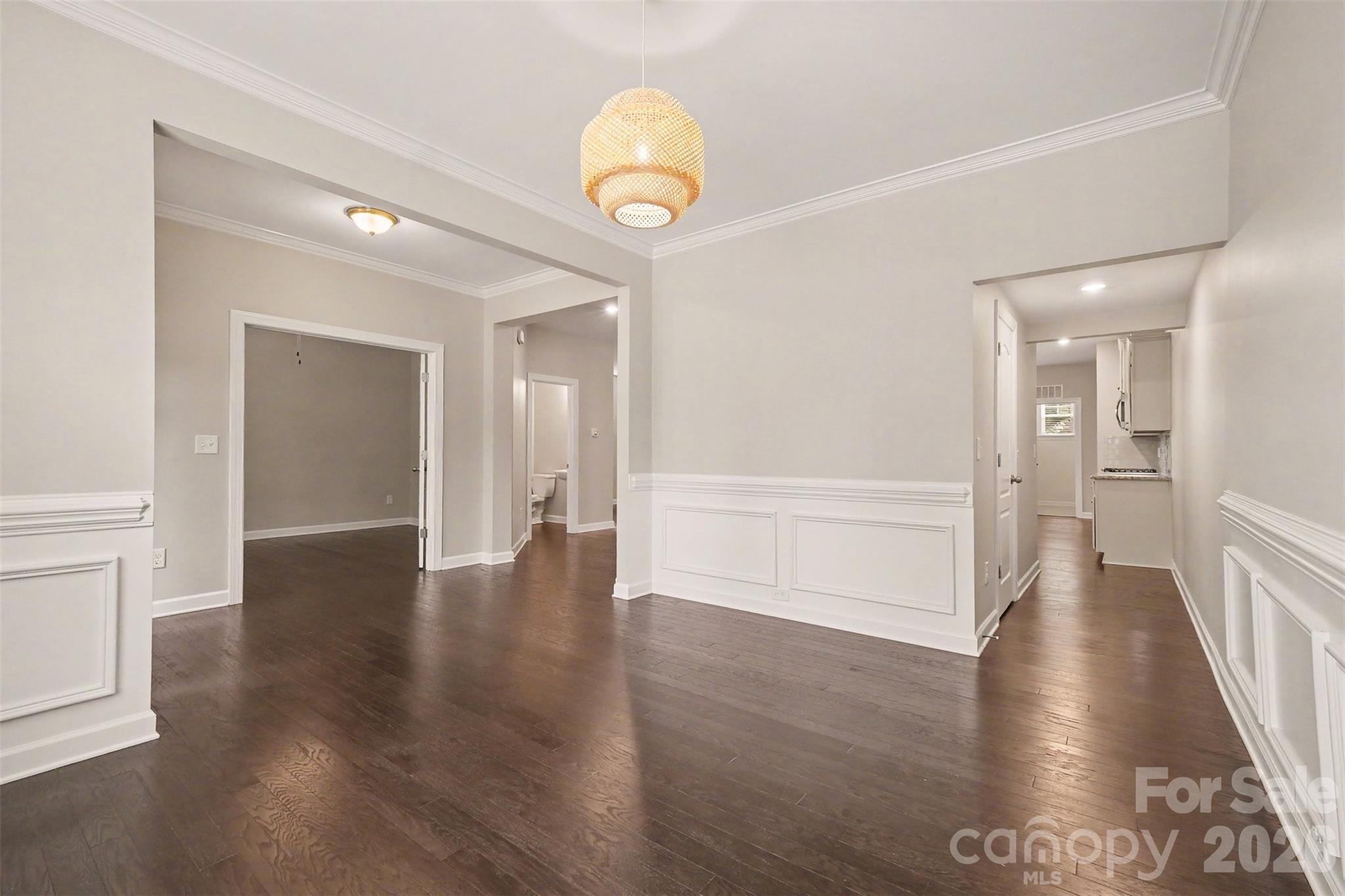 The dining room has great flow to the kitchen and walk-in pantry and open to other spaces of the home - 2521 Surveyor General Drive, Waxhaw