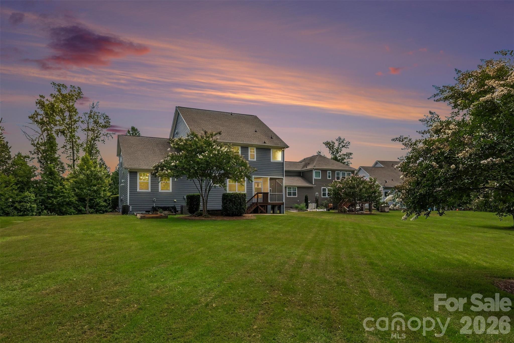 Large and level lot with a wooded backdrop - 2521 Surveyor General Drive, Waxhaw
