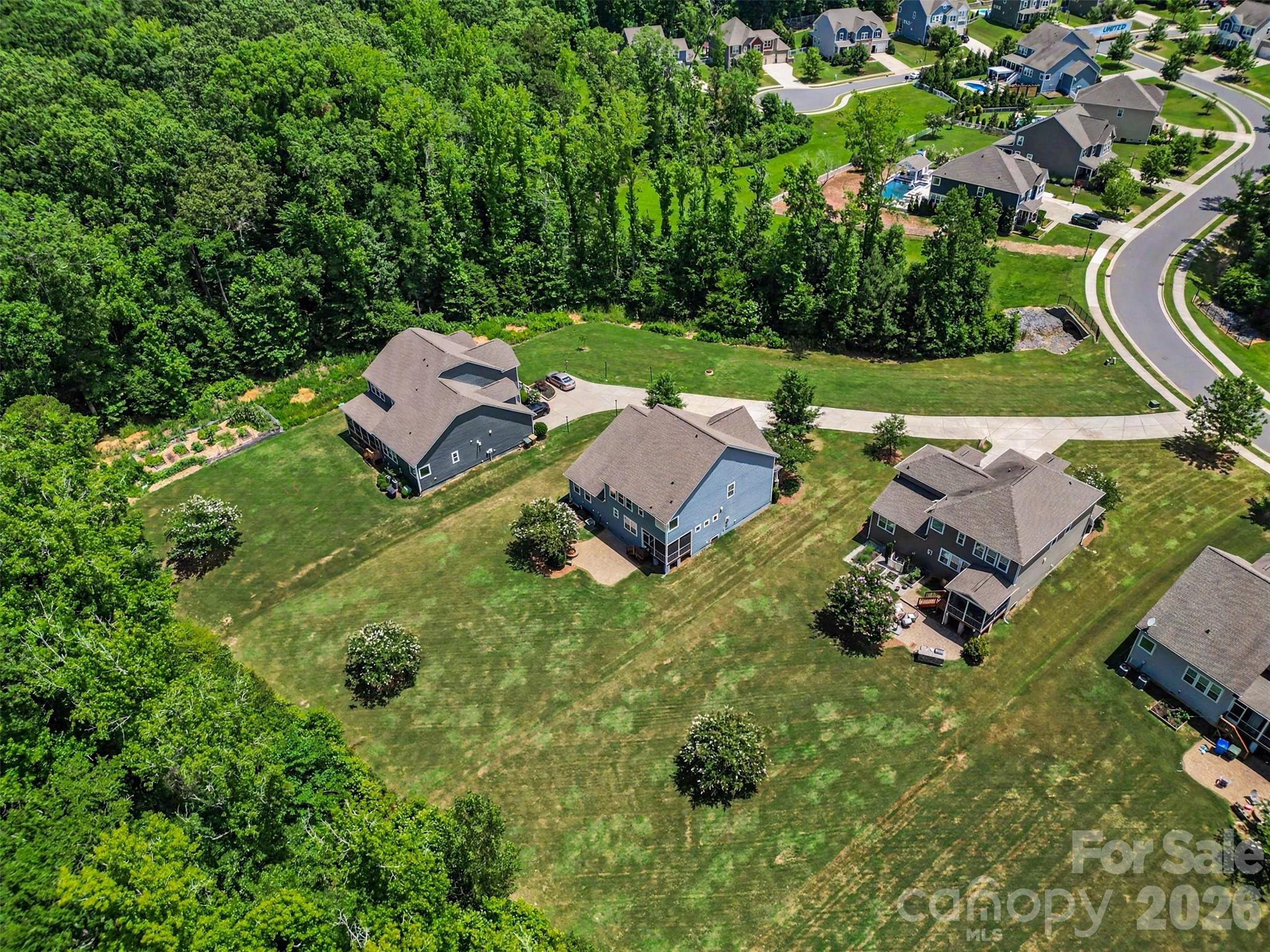 Enclave of 3 homes feels very private - 2521 Surveyor General Drive, Waxhaw