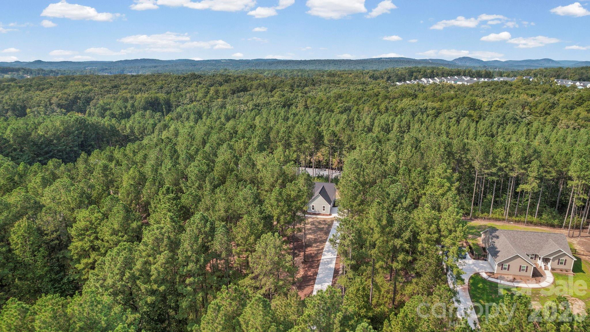 Drone view of front of home - 224 Plantation Way, Mount Gilead