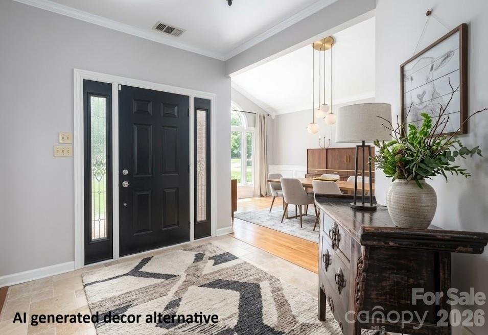 Entrance - updated decor - 5023 Samuel Pinckney Drive, Belmont