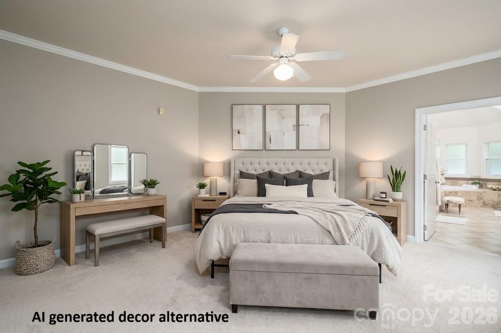 Primary Bedroom - updated decor idea - 5023 Samuel Pinckney Drive, Belmont
