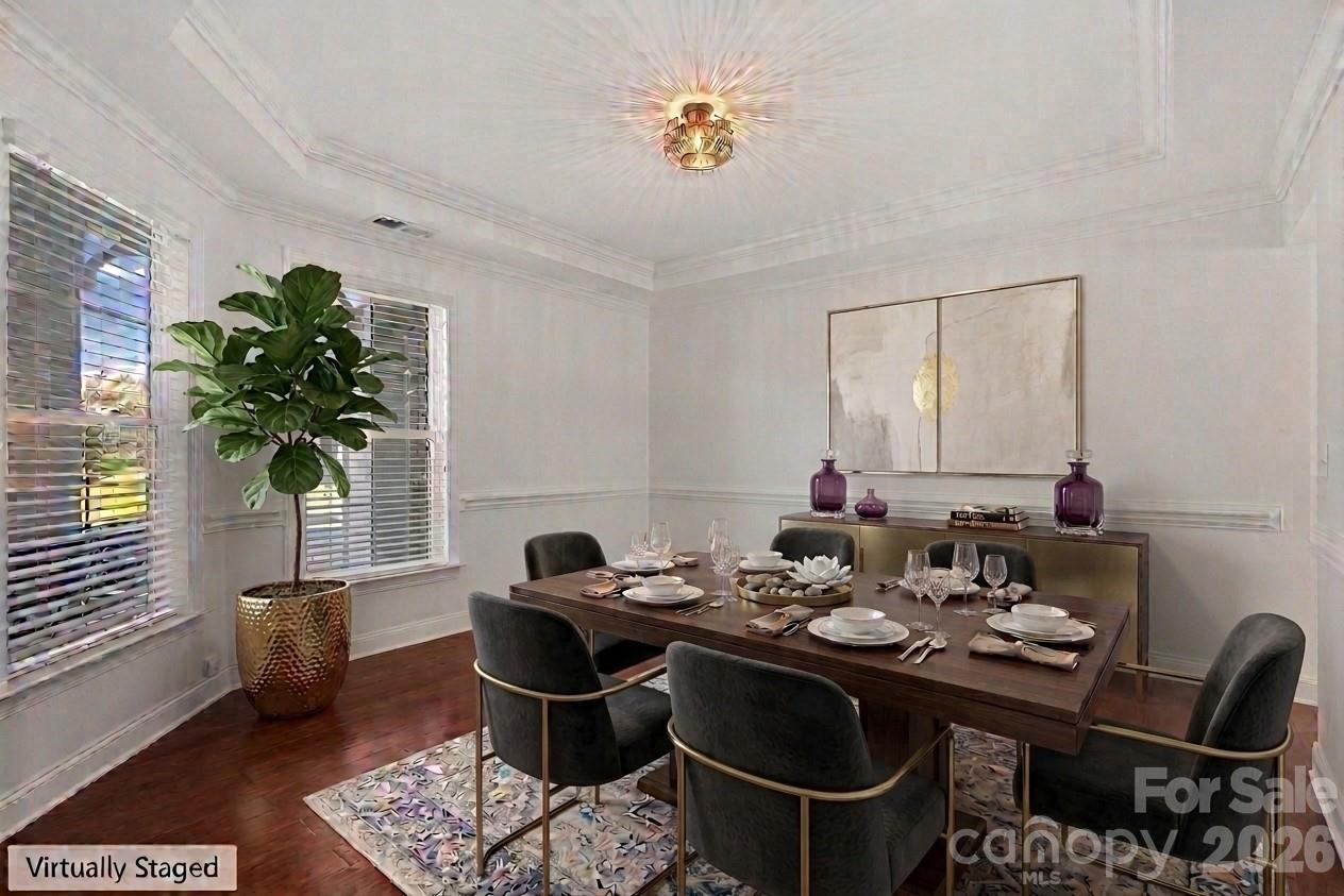 Virtual Staging of the flex space/dining room - 13147 Union Square Drive, Huntersville