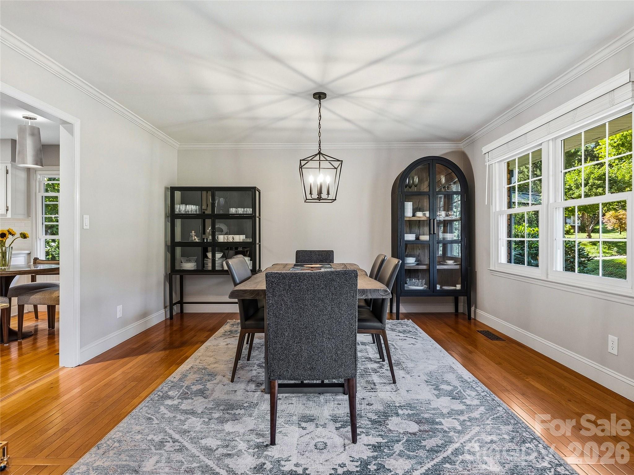 Dining room into kitchen. - 531 Bluebird Ridge, Asheville