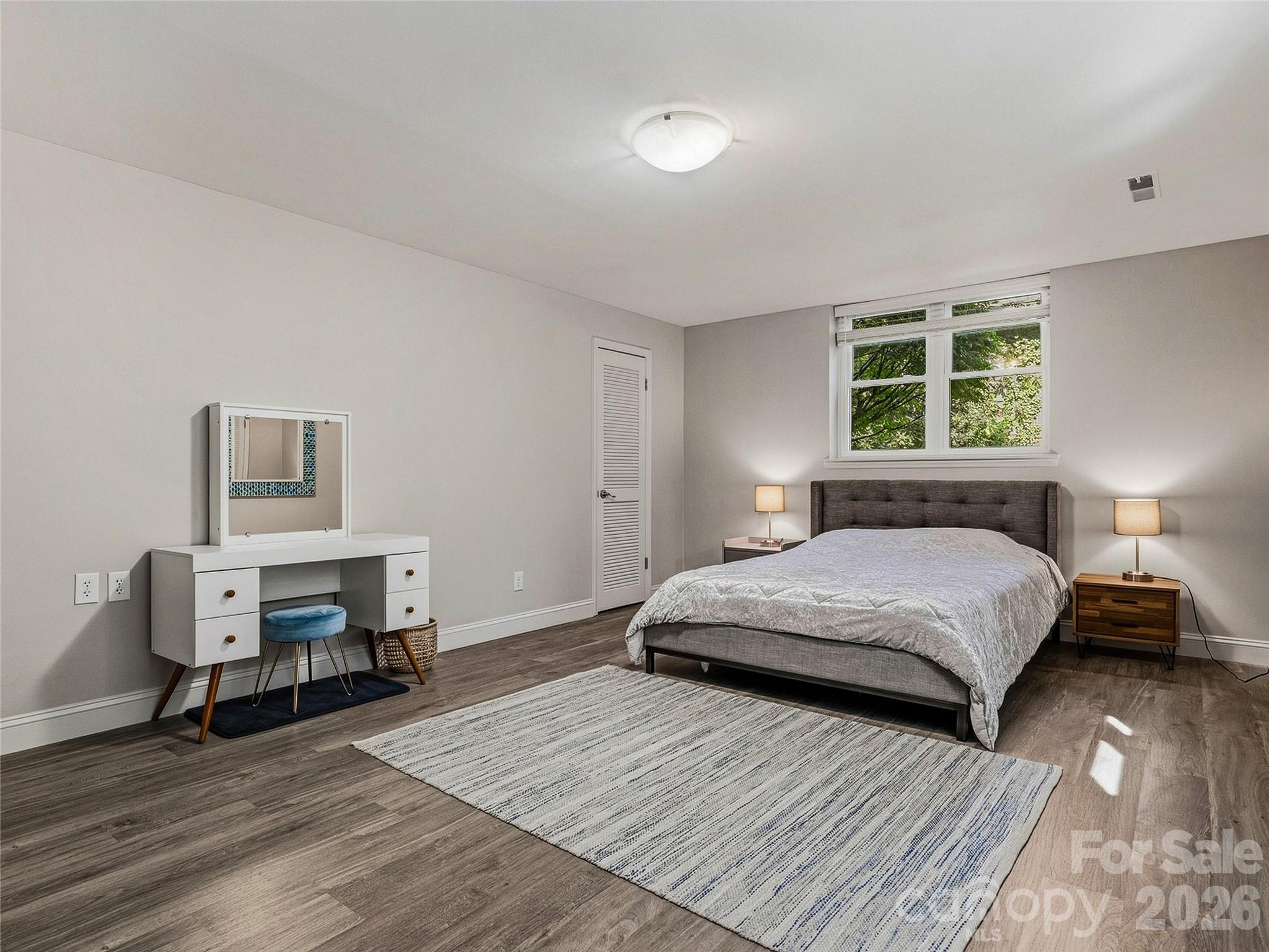 Lower level bedroom. - 531 Bluebird Ridge, Asheville